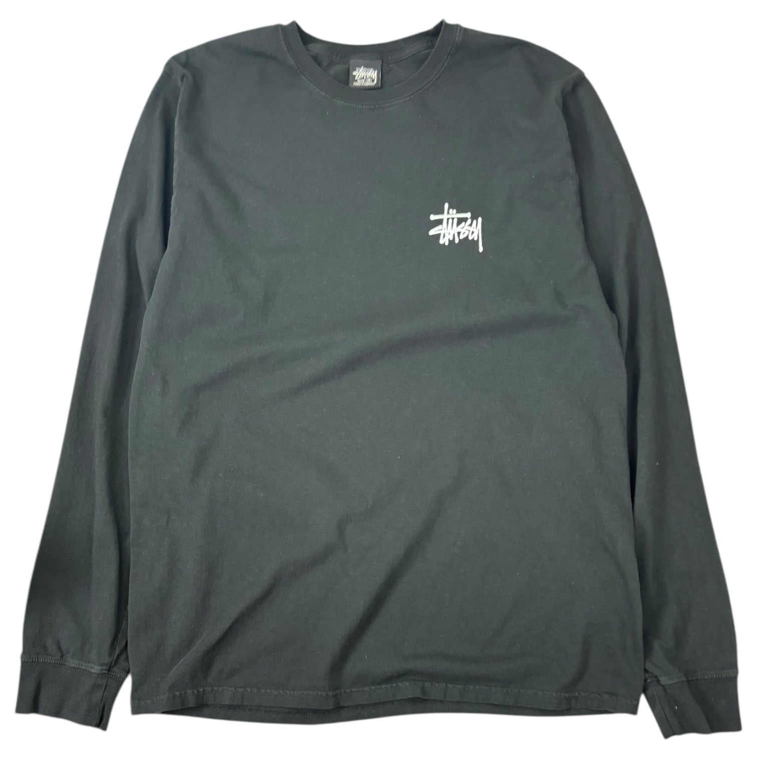 Stussy Stock Logo Long Sleeve Black