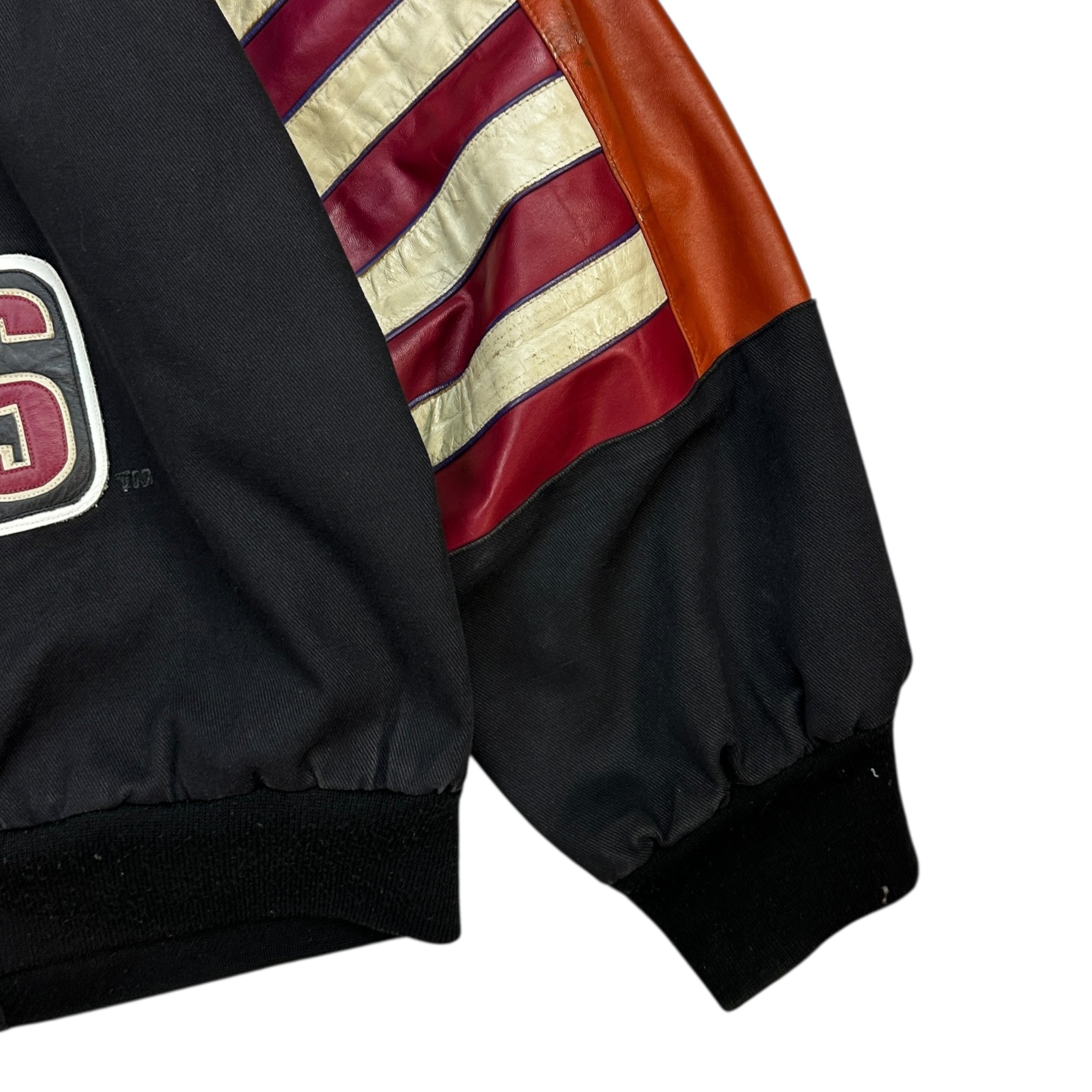 Vintage Jeff Hamilton Phoenix Coyotes Leather Varsity Jacket
