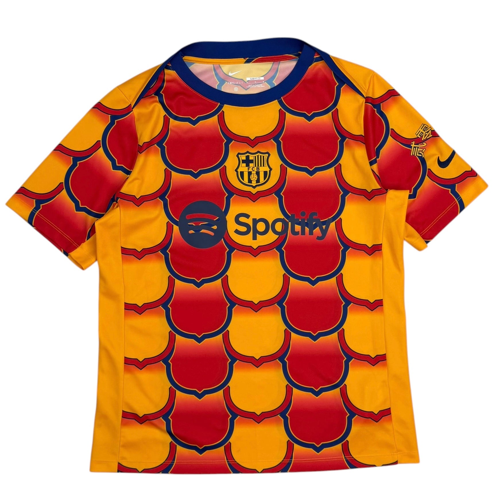 2023/24 Nike FC Barcelona Pre Match Shirt Yellow
