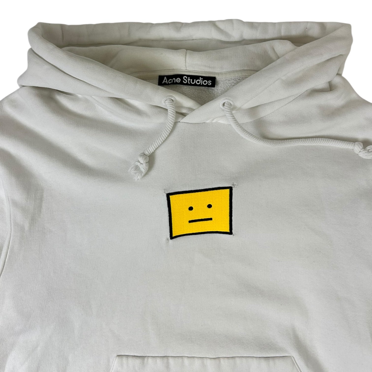 Acne Studios Fennis Evil Face Hoodie White