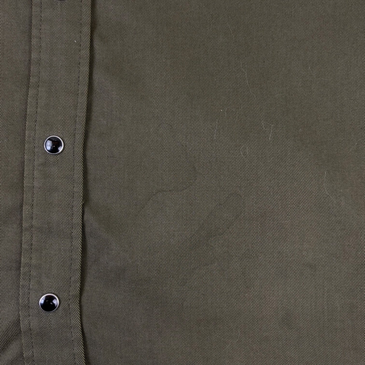 Saint Laurent Button Up Western Shirt Olive