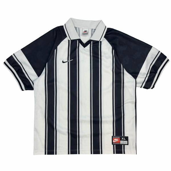 Vintage Nike Striped Football Jersey Black/White
