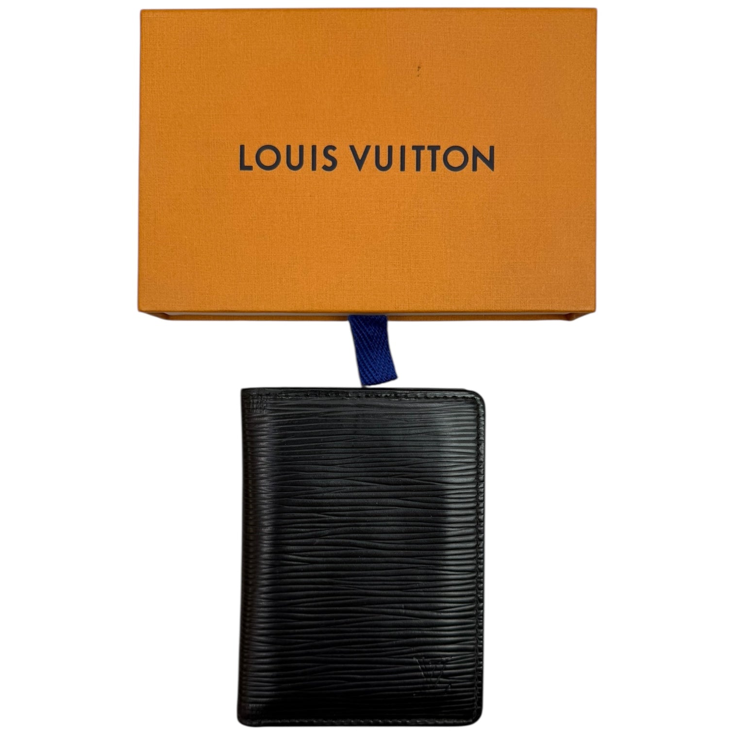 Louis Vuitton Epi Pocket Organizer Leather Black