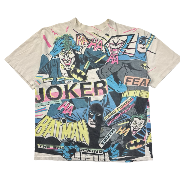 1989 Batman & Joker All Over Print Comic T-Shirt