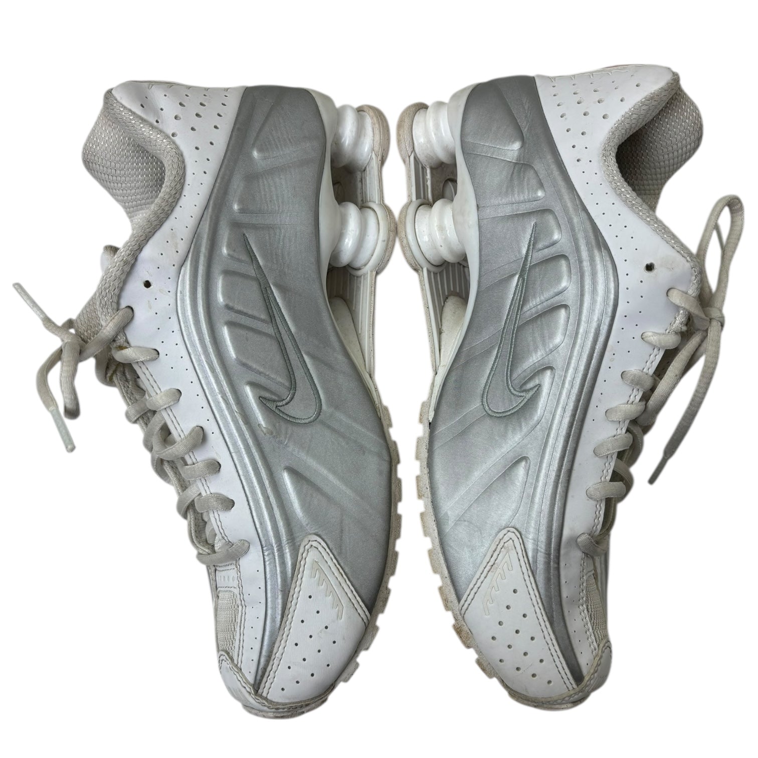 Nike Shox R4 White Metallic Silver (W) (Used)