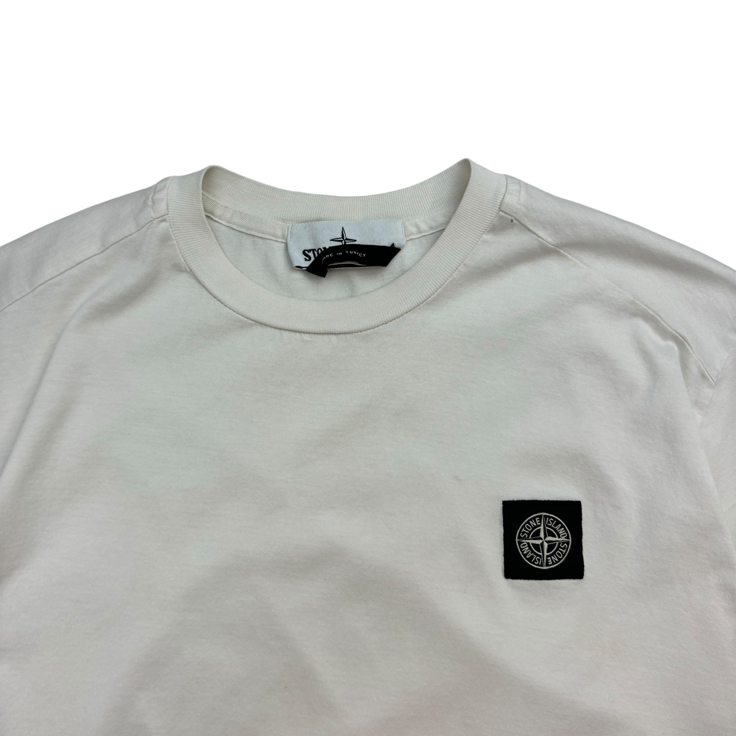 Stone Island Logo Tee White