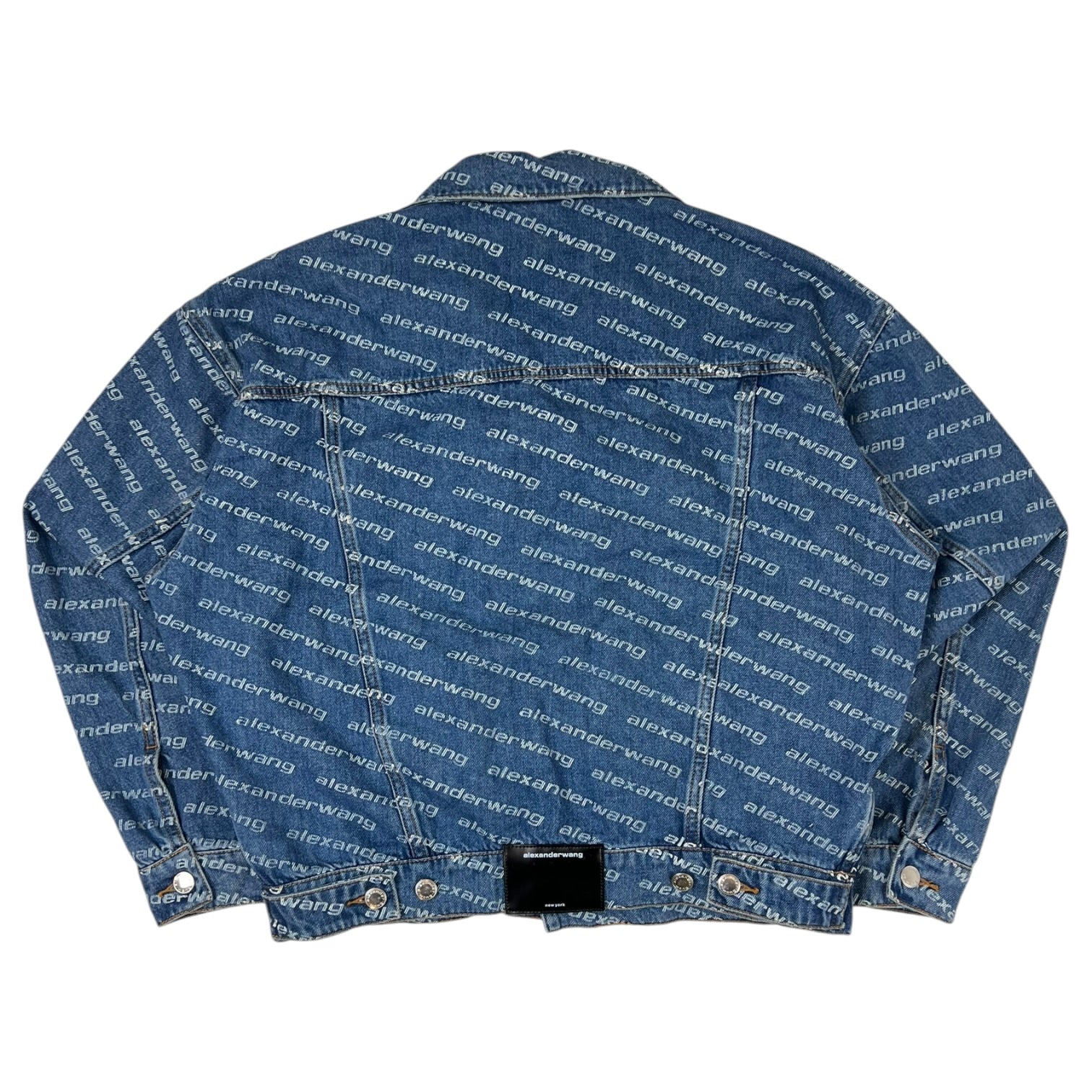 Alexander Wang Logo-Print Denim Jacket