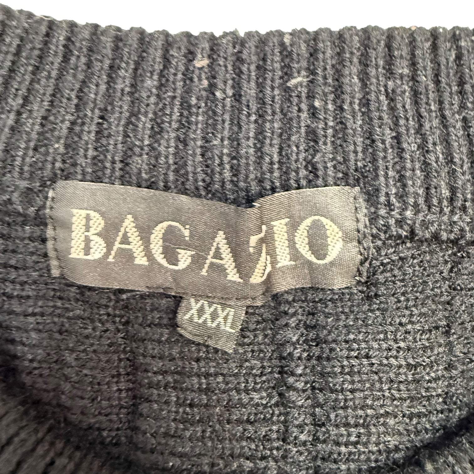 Vintage Bagazio Cable Knit Sweater Black