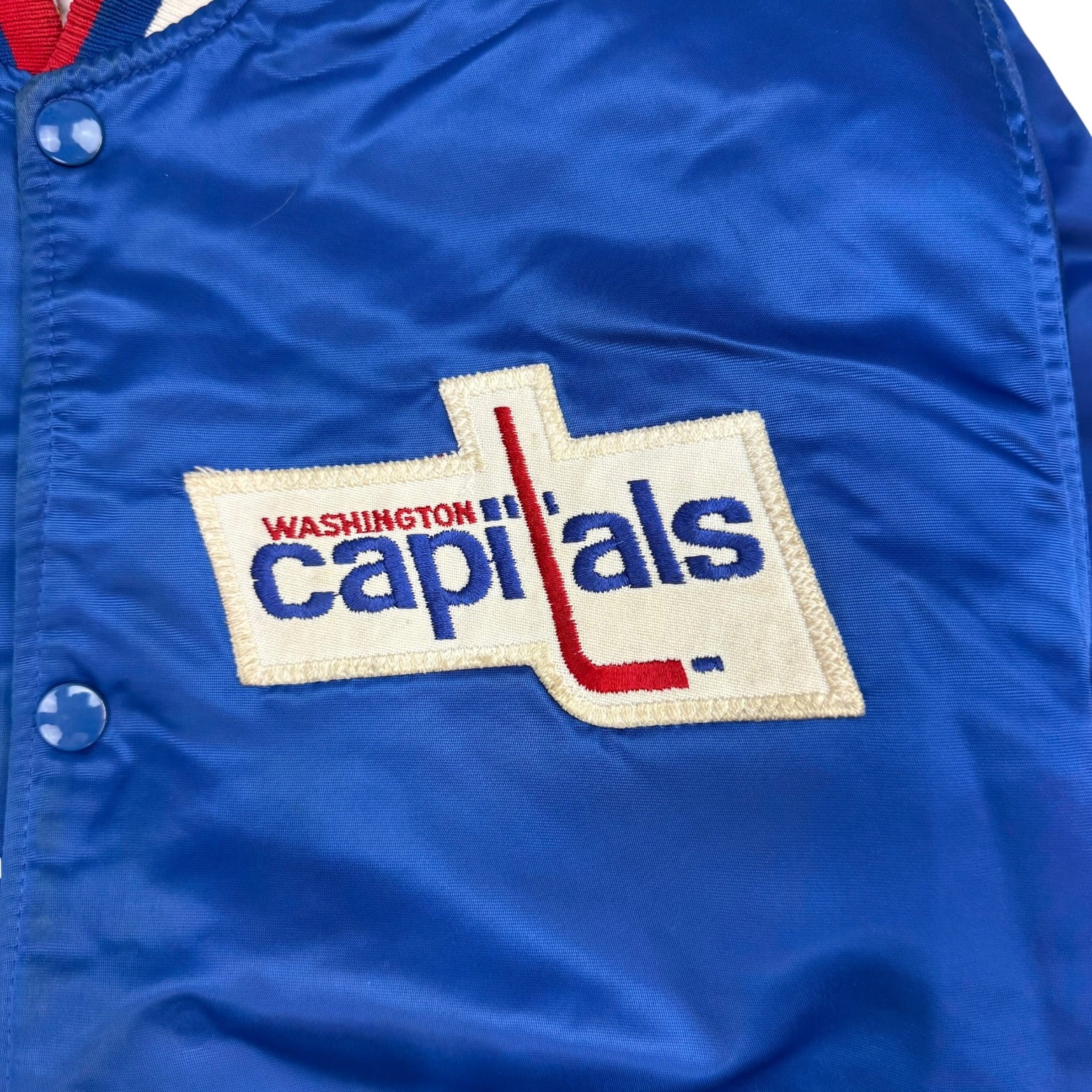 Vintage Starter Washington Capitals Satin Jacket Blue/Red