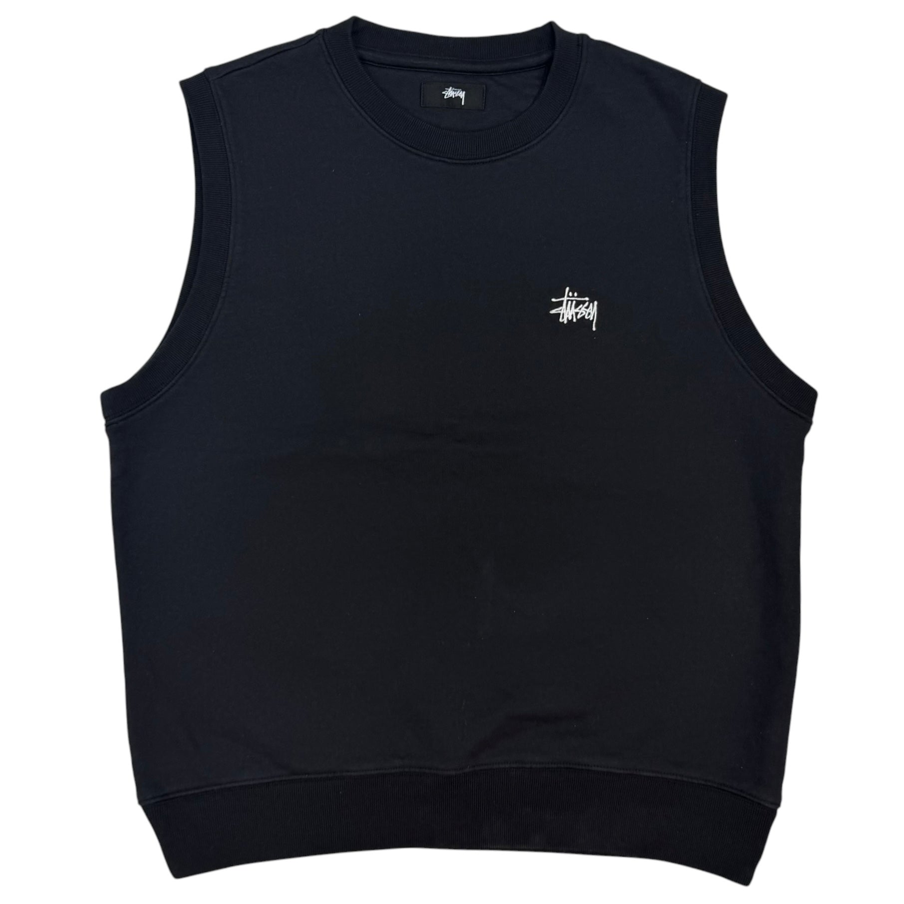 Stussy Stock Fleece Vest Black