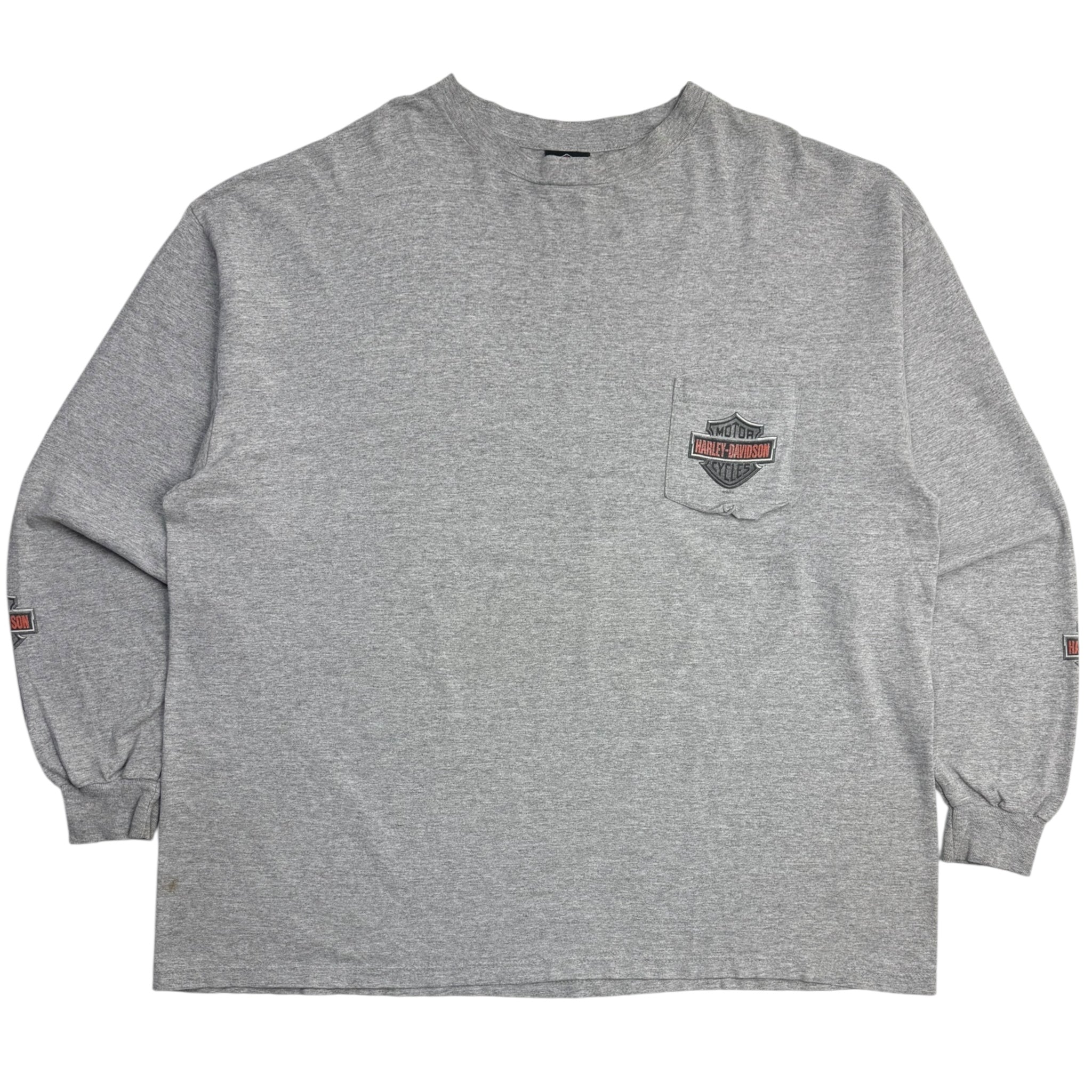 2002 Harley Davidson Pocket Longsleeve T-Shirt