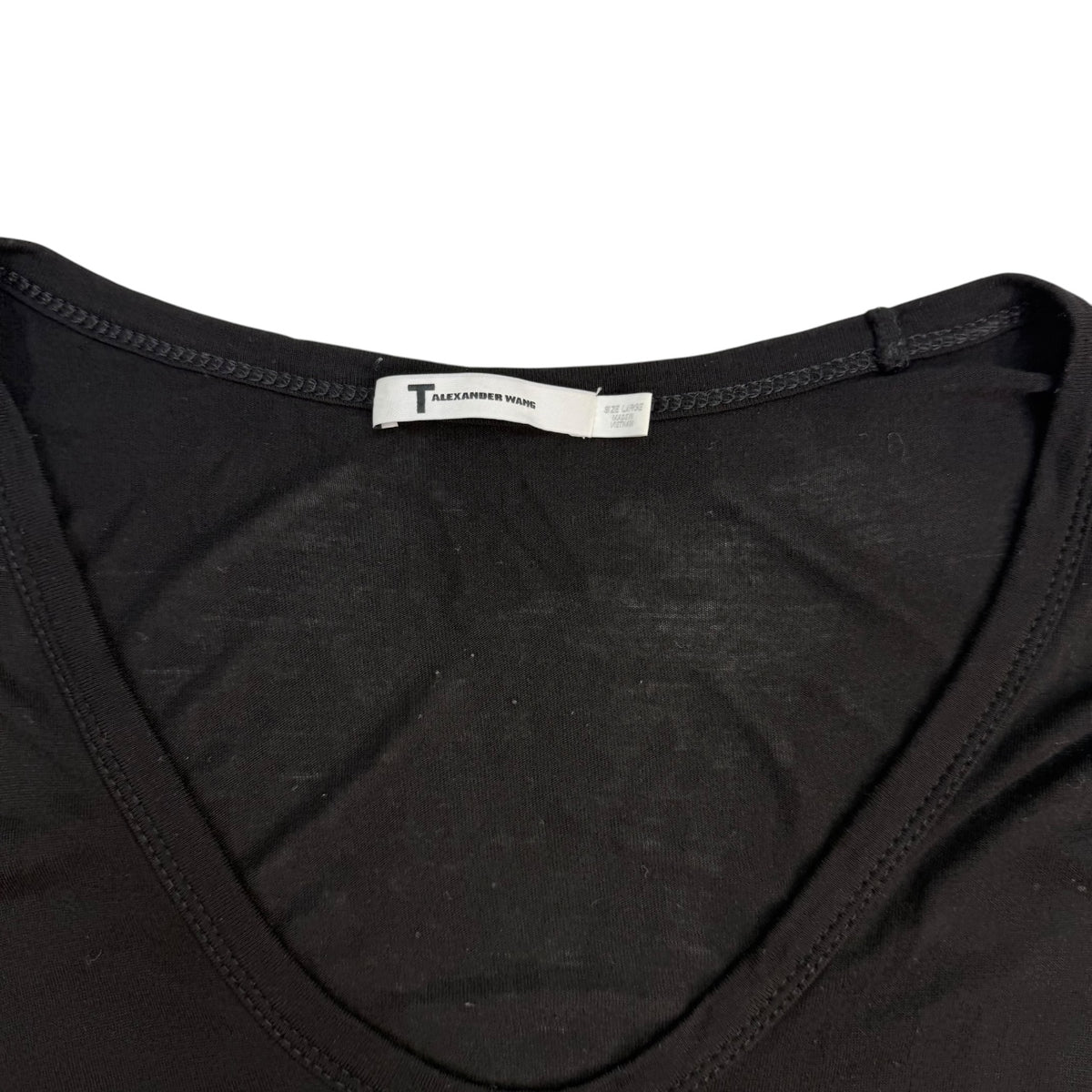 (W) T by Alexander Wang V Neck Tank Top Black