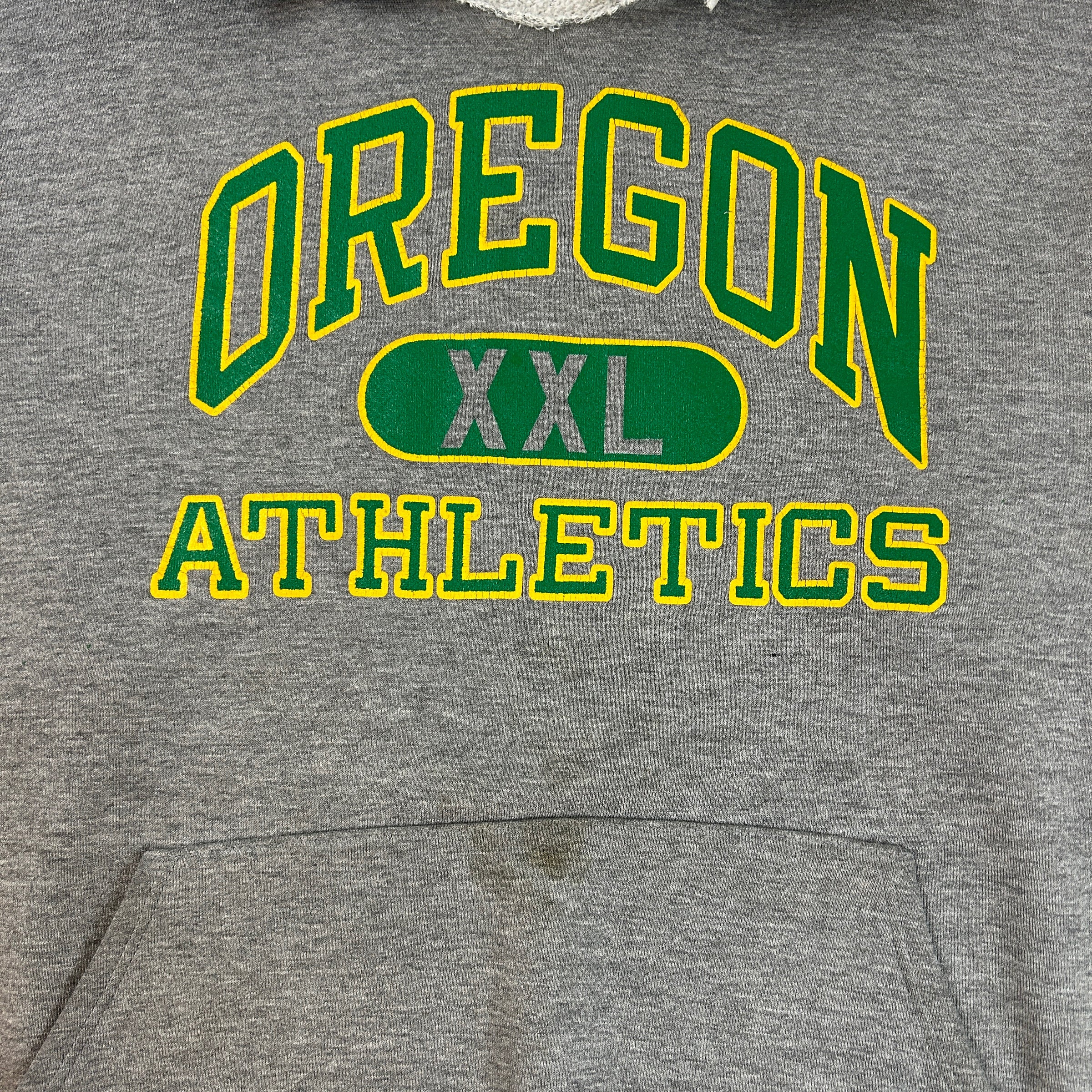 Vintage Oregon Athletics Hoodie Grey