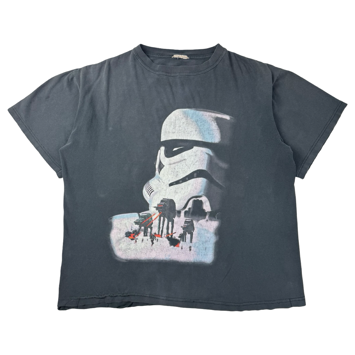1995 Star Wars The Empire Strikes Back T-Shirt Faded Black