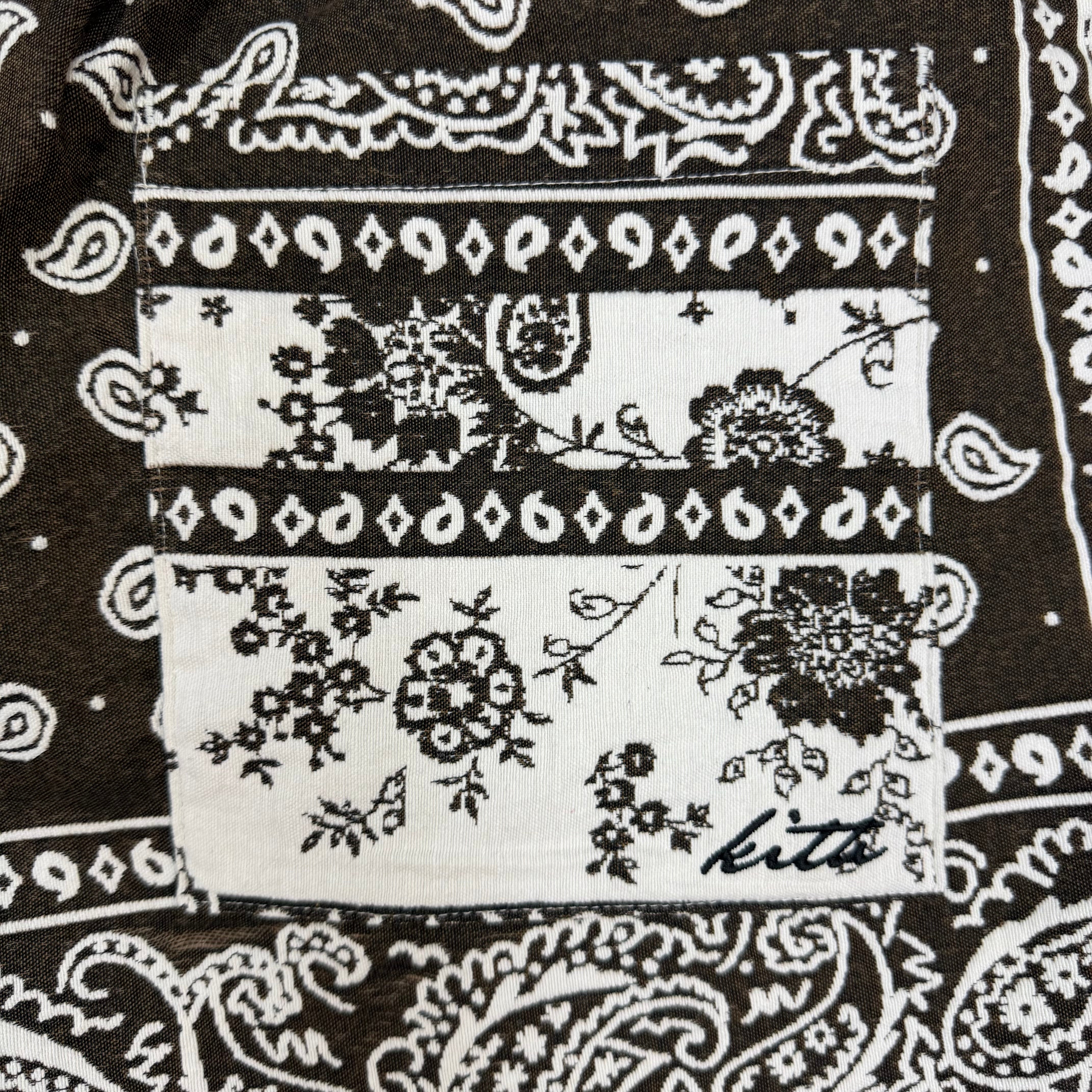 Kith Bandana Jacquard Lewis Short Coffee