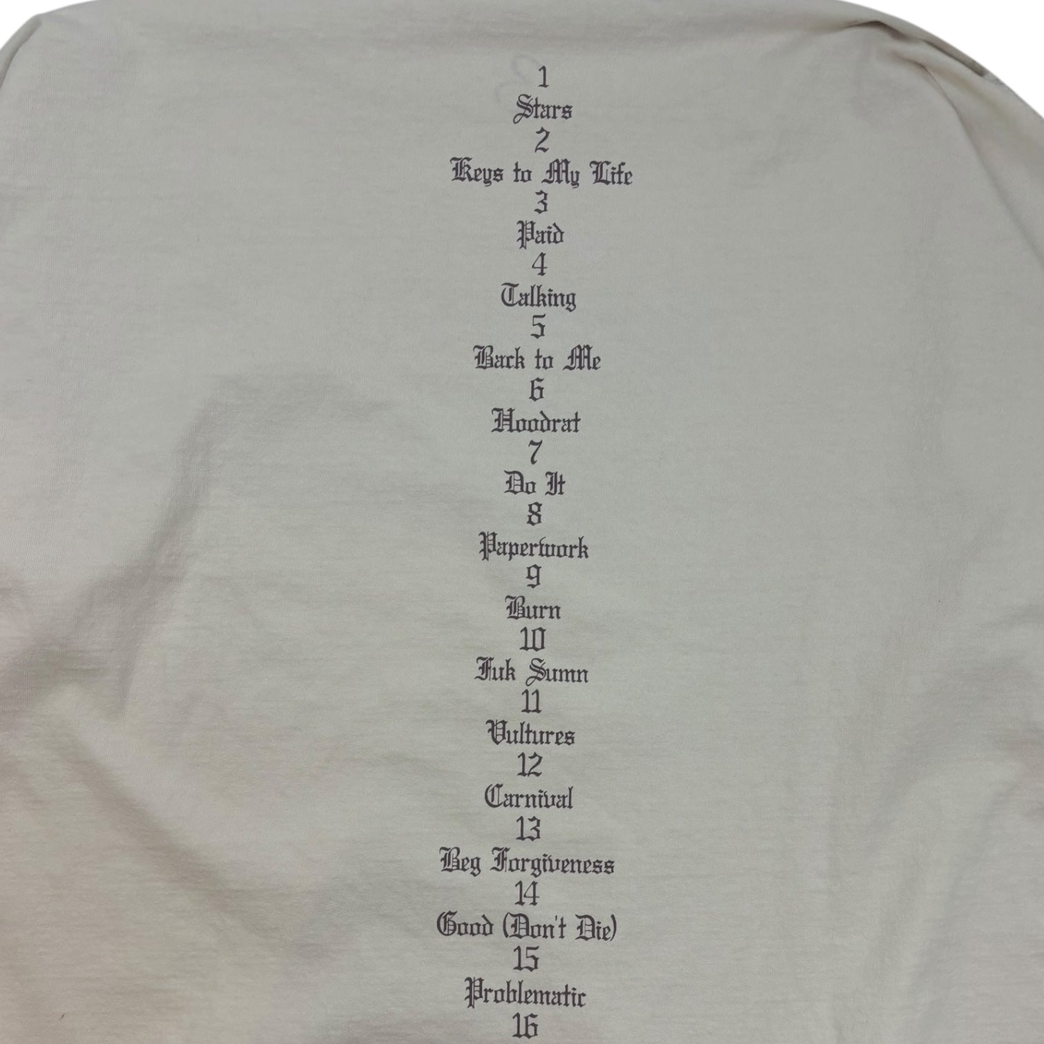 YZY Gosha Vultures Long Sleeve T-Shirt White