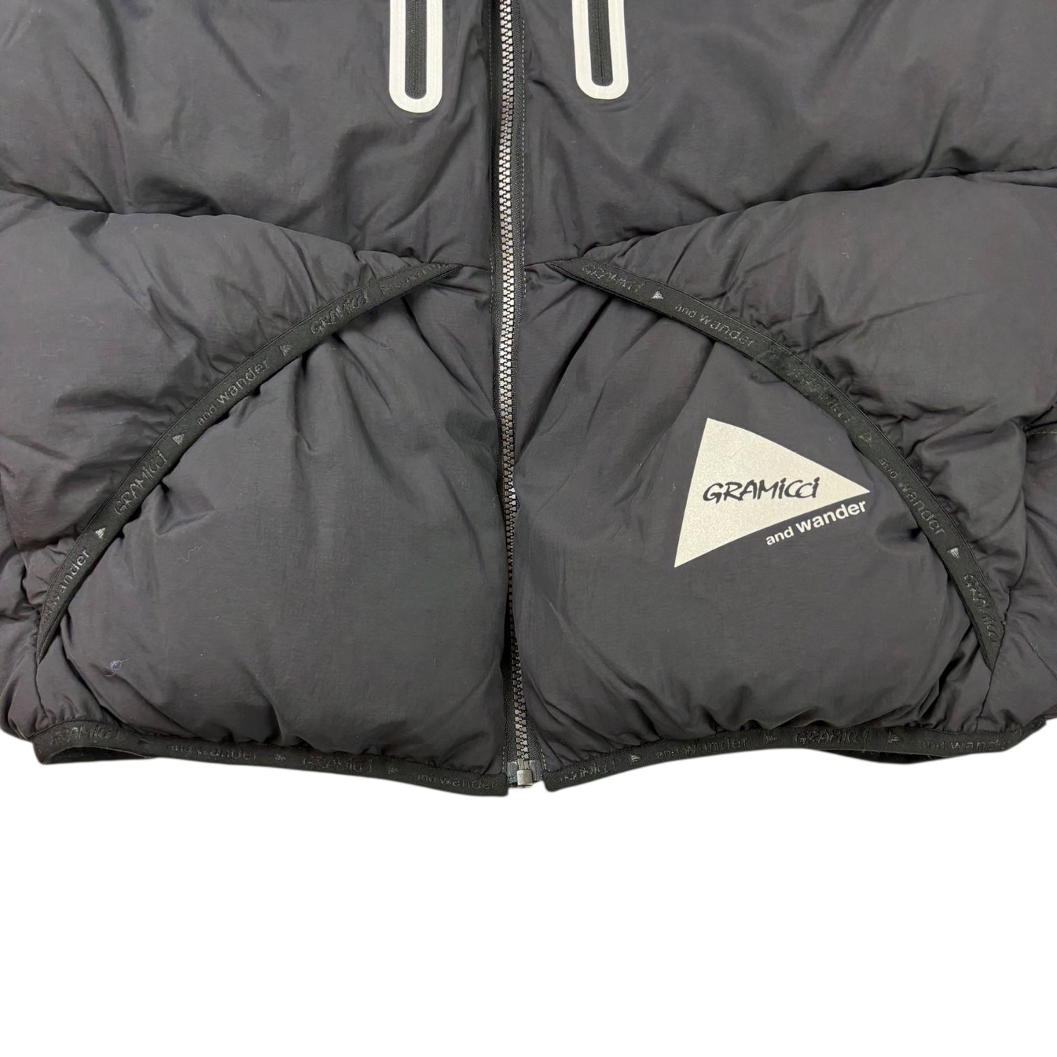 And Wander x Gramicci Down Vest Black