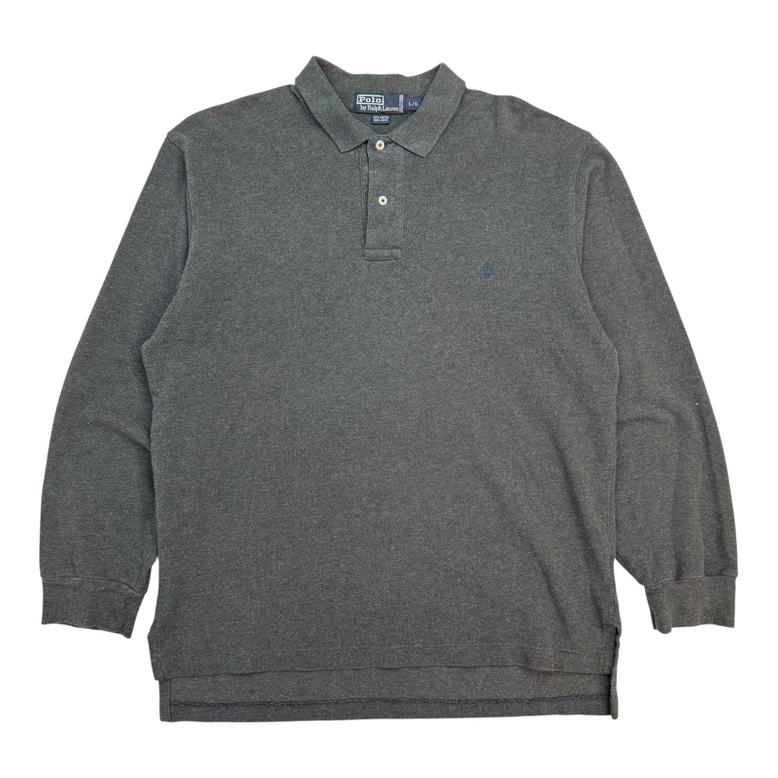 Vintage Polo Ralph Lauren L/S Button Up Shirt Charcoal Grey