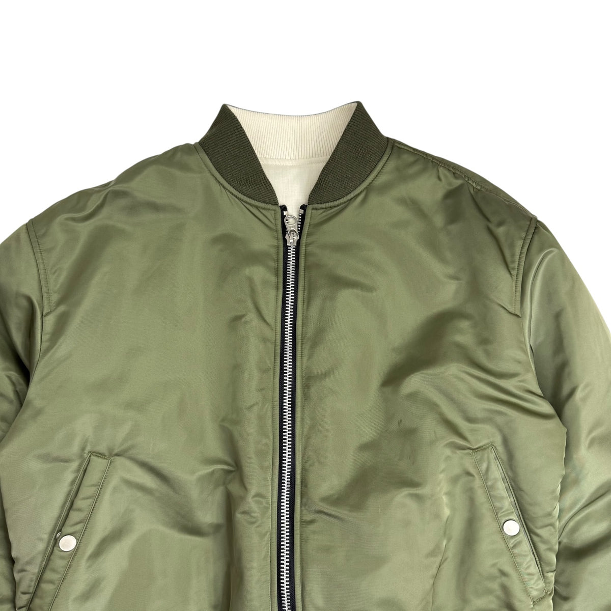 INSAIT Reversible Bomber Jacket Olive/White