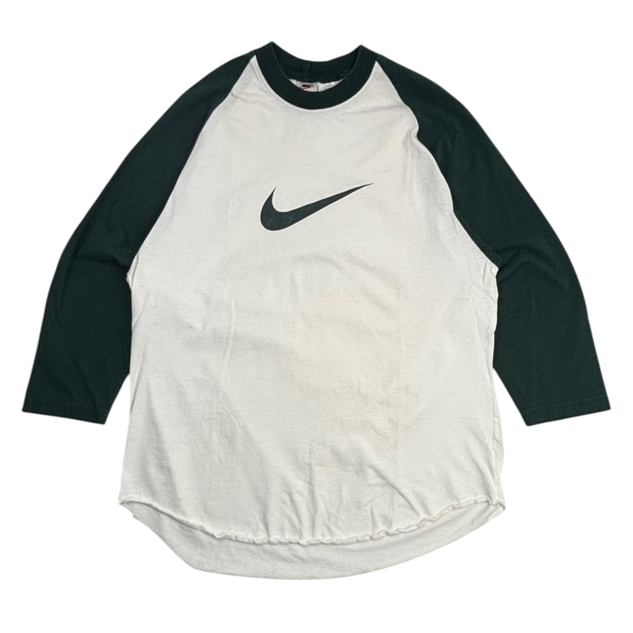 Vintage Nike Raglan Shirt Green/White
