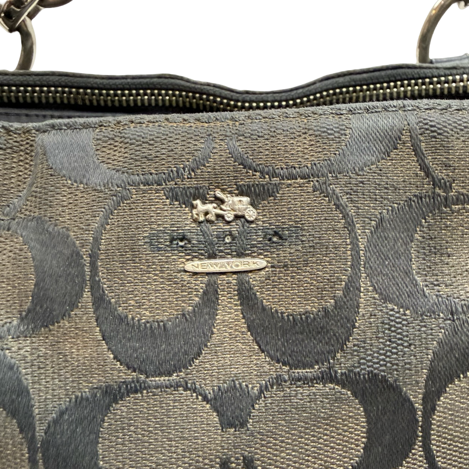 (W) Vintage Coach Lexi Shoulderbag Black