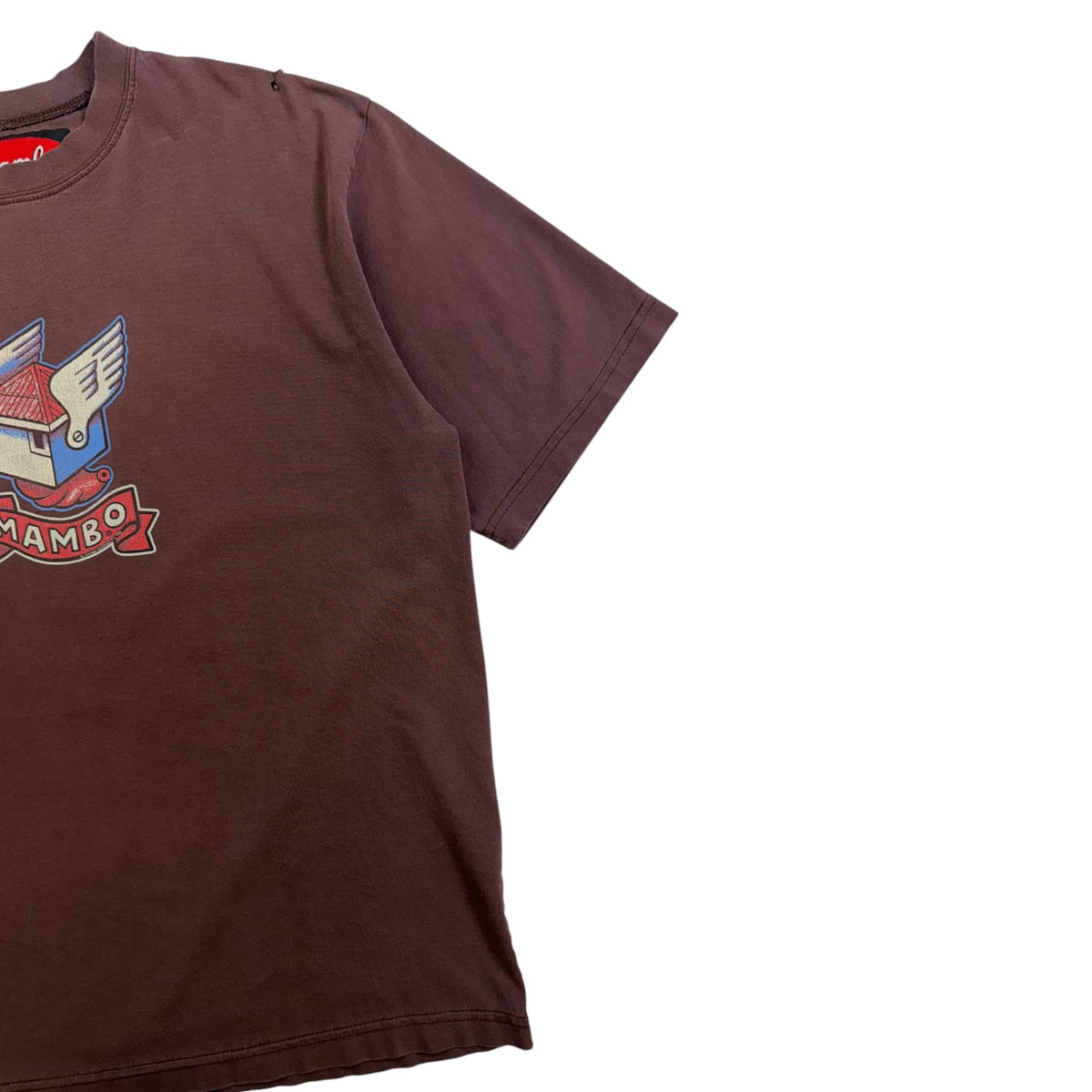 Vintage Mambo Jesus Faith T-Shirt Brown