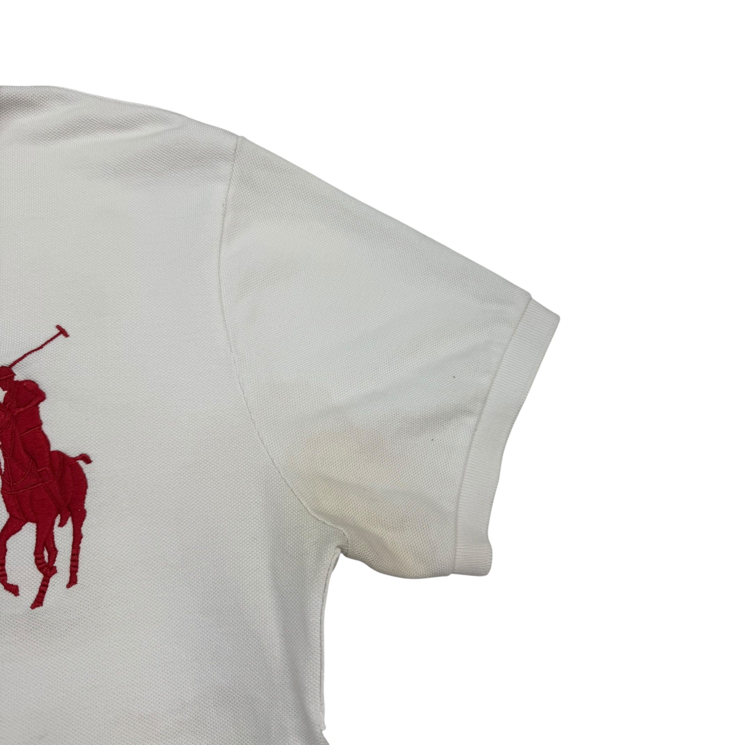 Vintage Polo Ralph Lauren Crest Big Pony Polo White