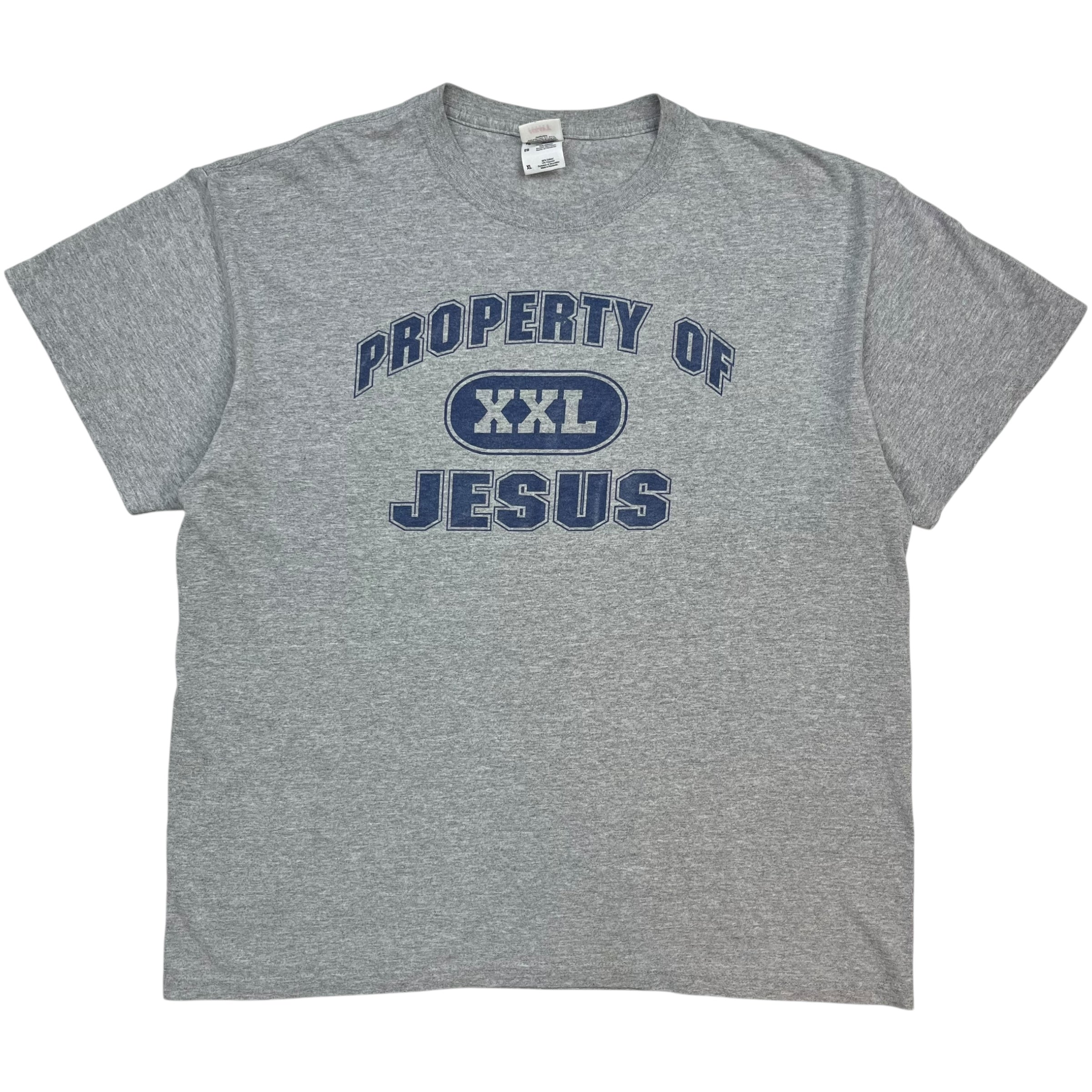 Vintage XXL Property Of Jesus Tee Grey
