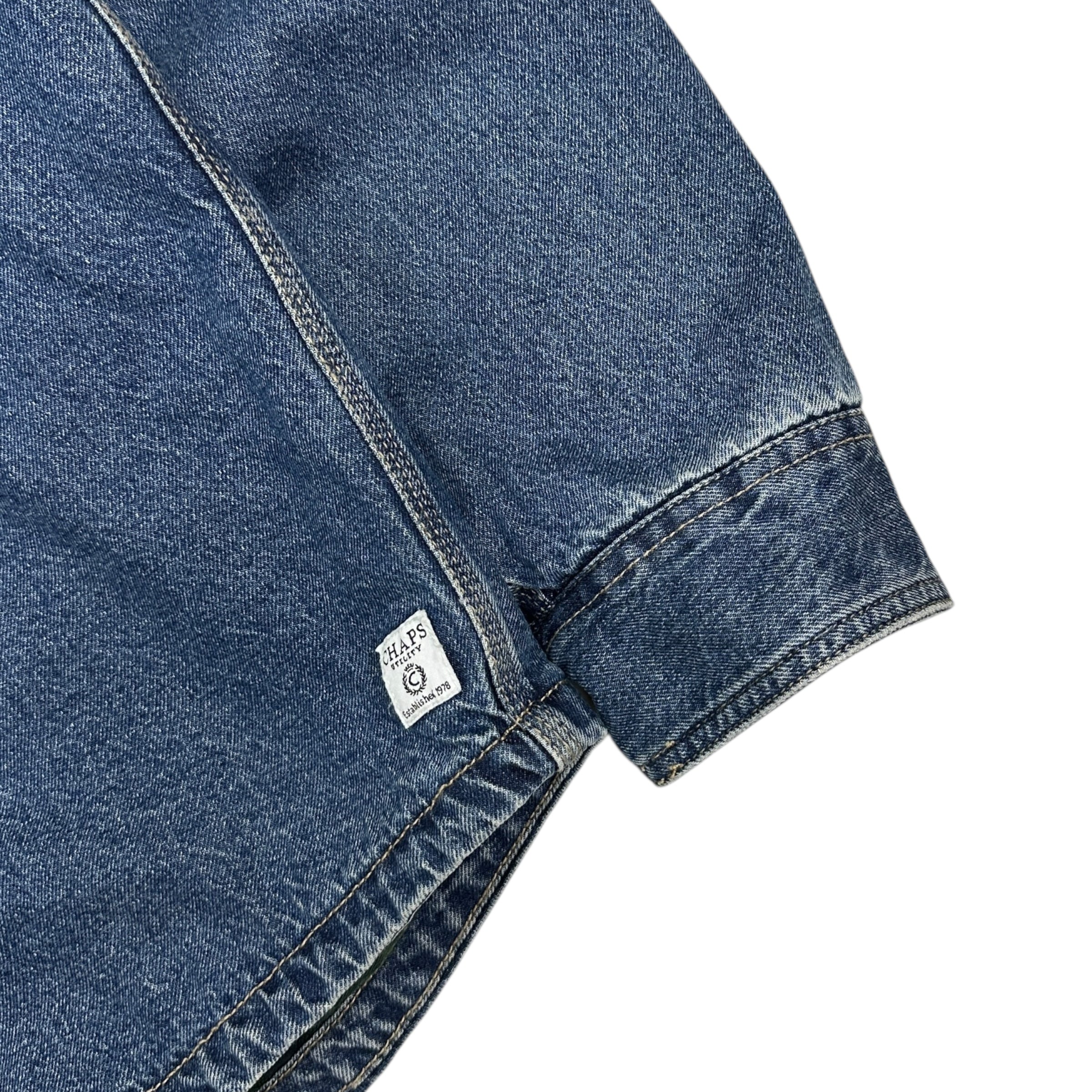 Vintage Chaps Ralph Lauren Insulated Denim Button Up