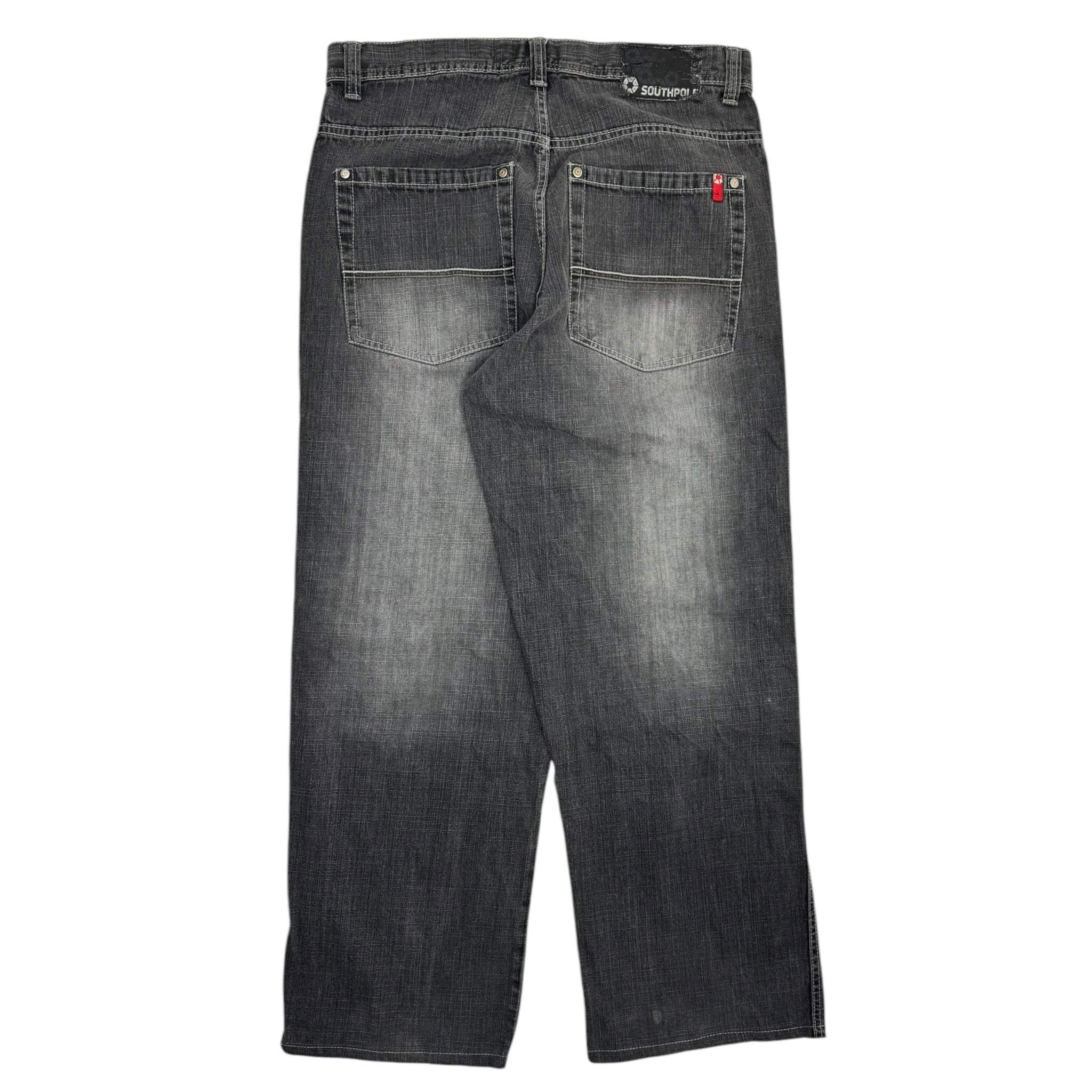 Y2K South Pole Wide Leg Grey Wash Jeans