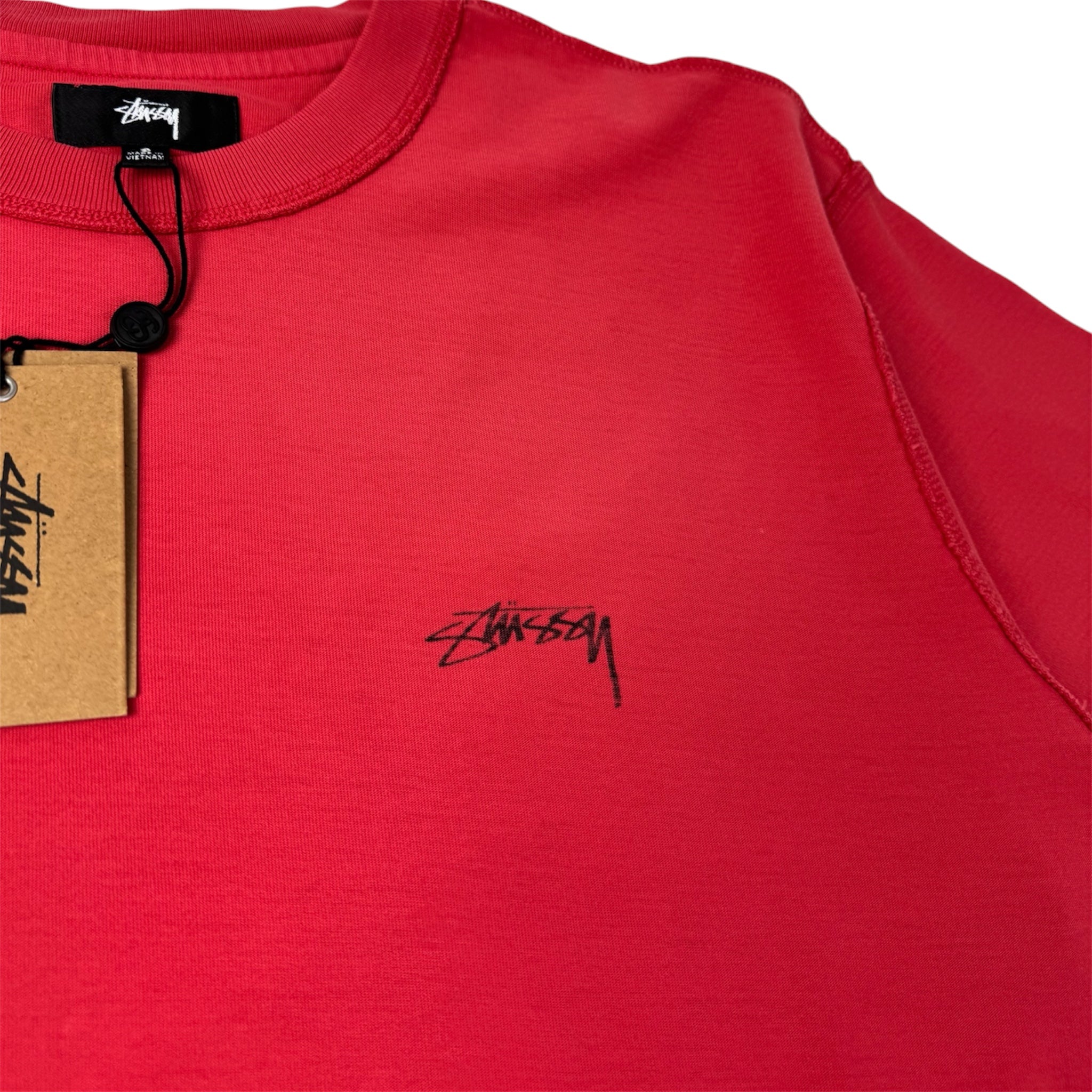 Stussy Lazy S/S T-Shirt Washed Red
