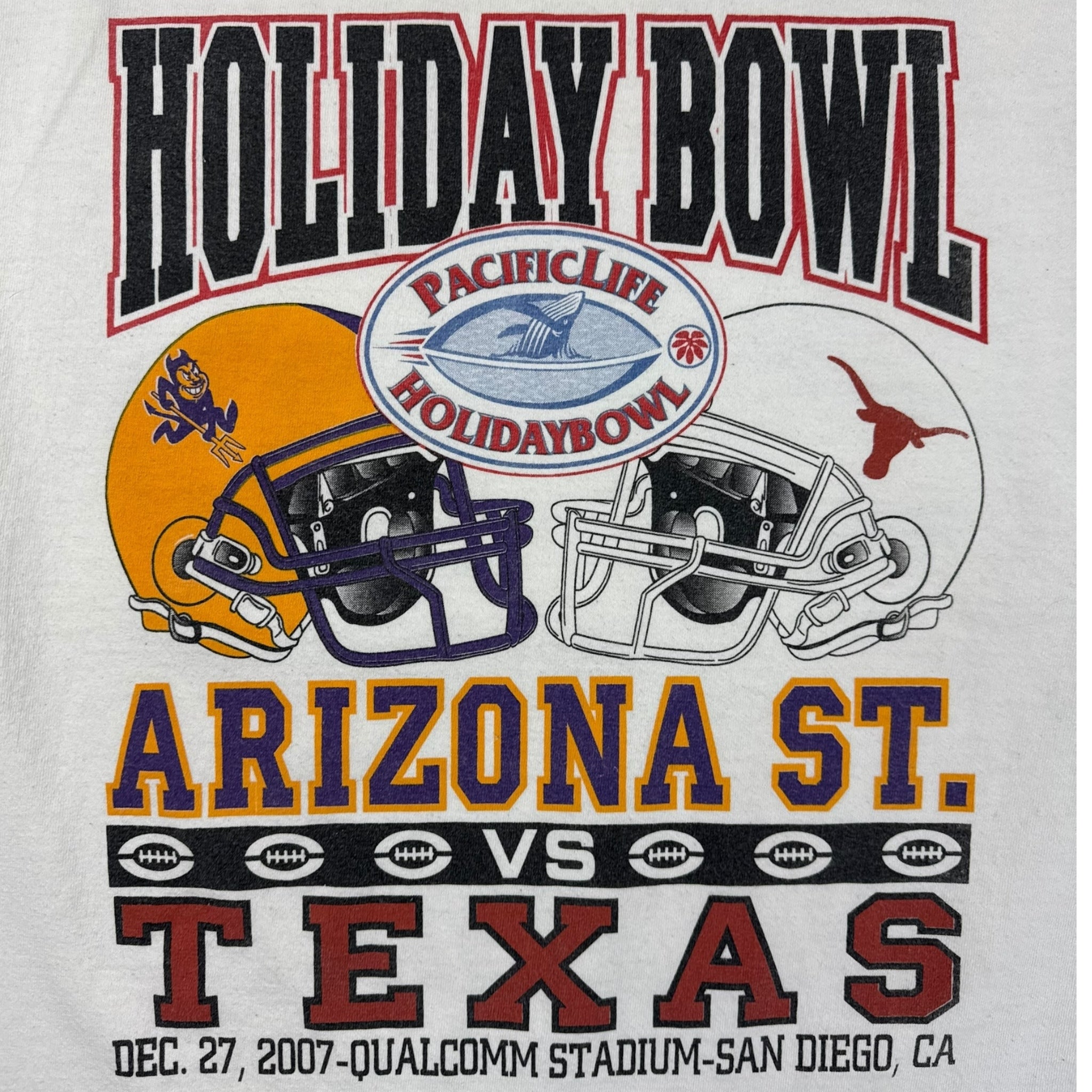 2007 Holiday Bowl Arizona VS Texas NFL Longsleeve