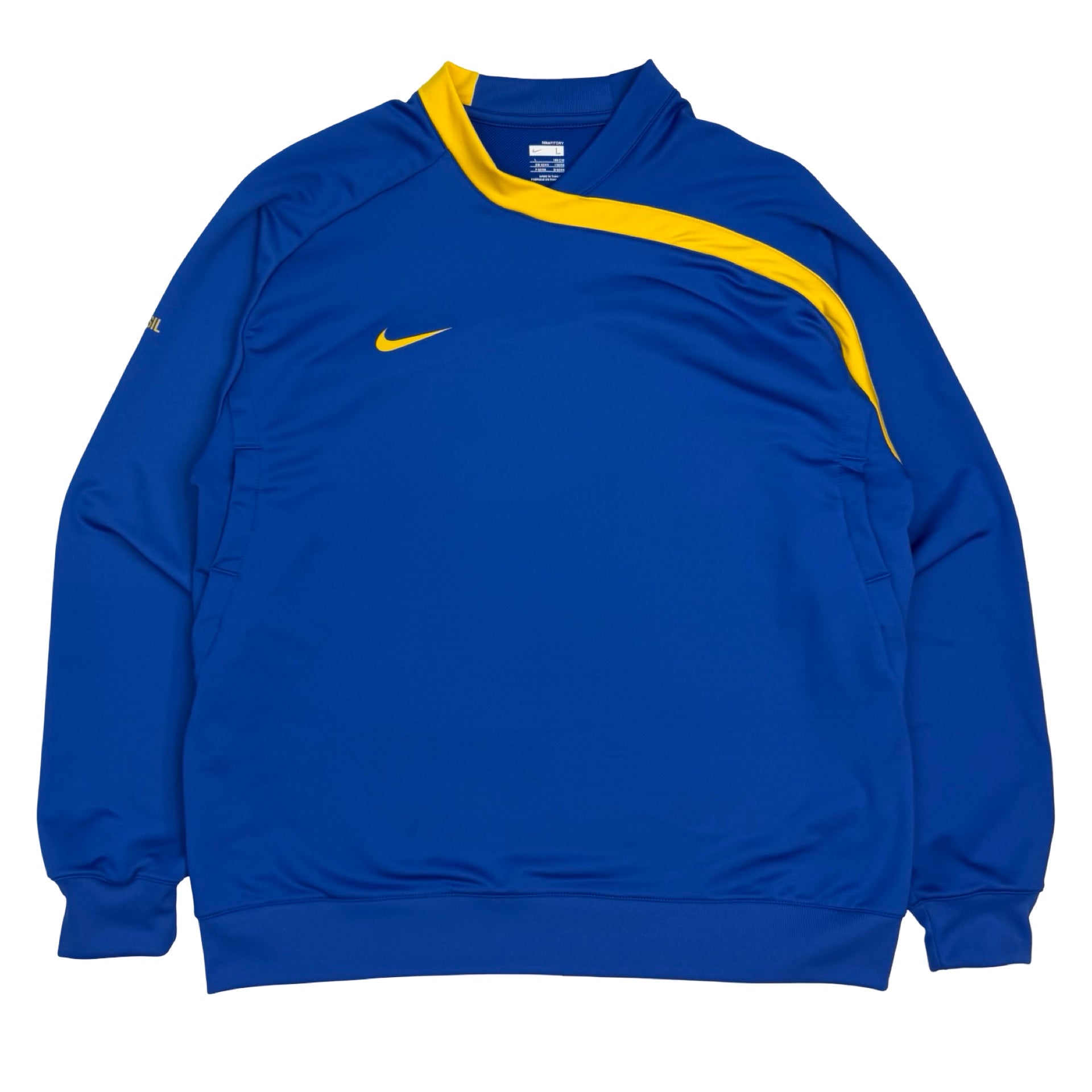 Vintage Nike Brazil Warm Up Longsleeve Shirt Blue