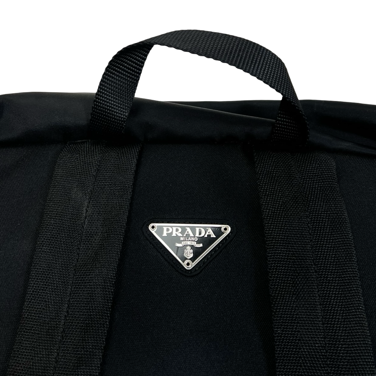 Prada Tessuto Nylon Montagna Double Buckle Backpack