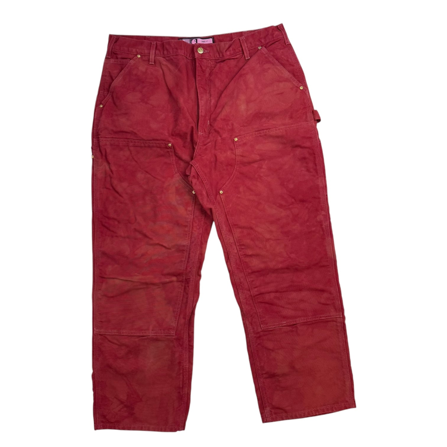 Vintage Carhartt Double Knee Pants Red Dye