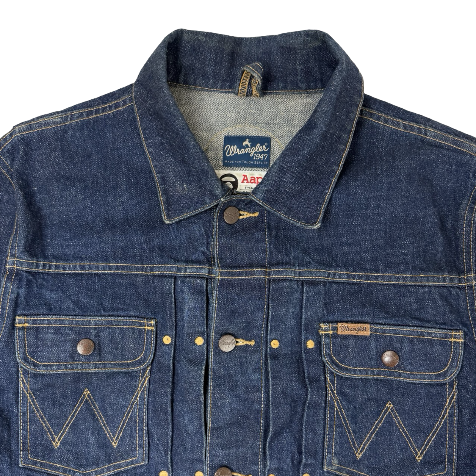 AAPE by A Bathing Ape x Wrangler Denim Jacket Dark Wash