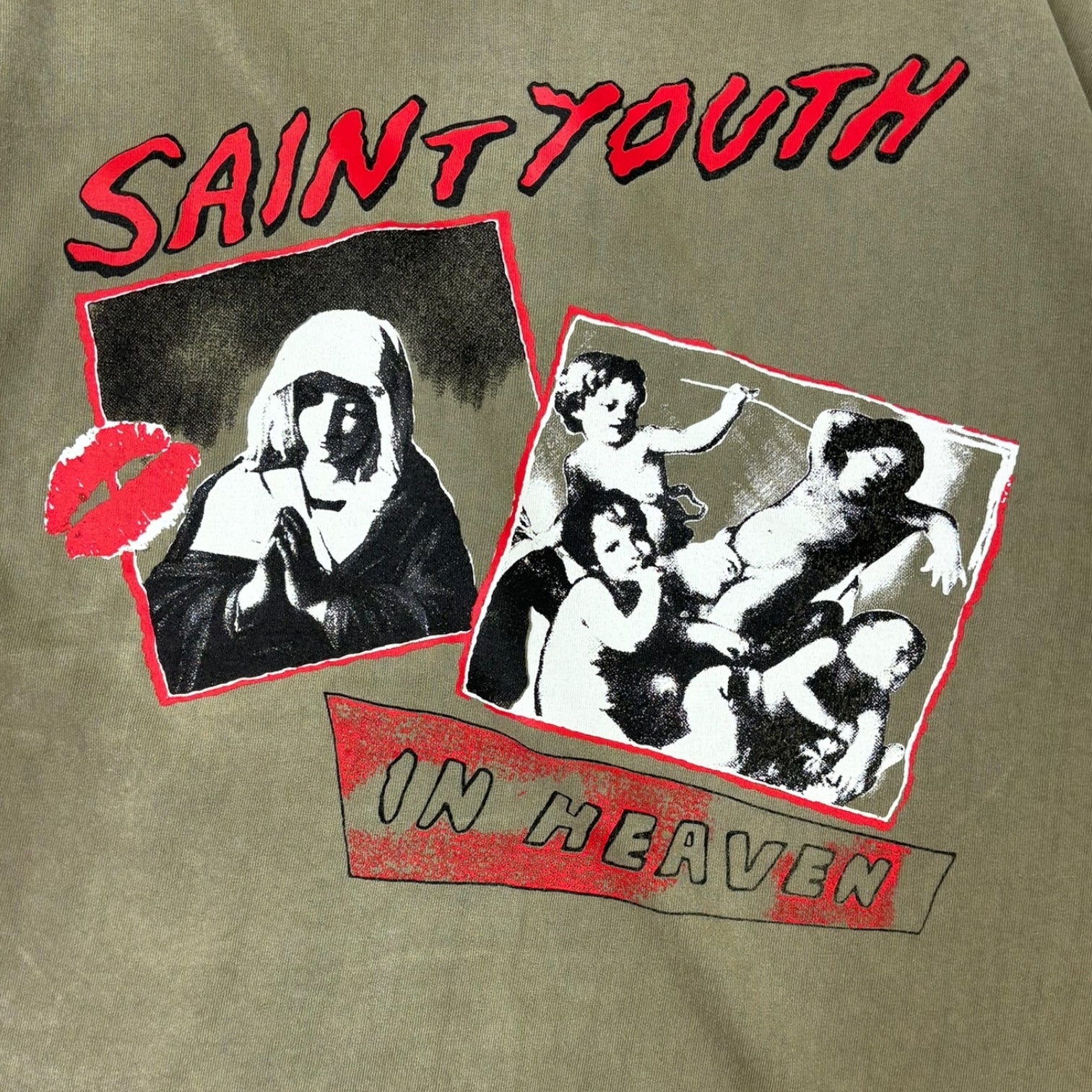 Saint Michael In Heaven T-Shirt Khaiki