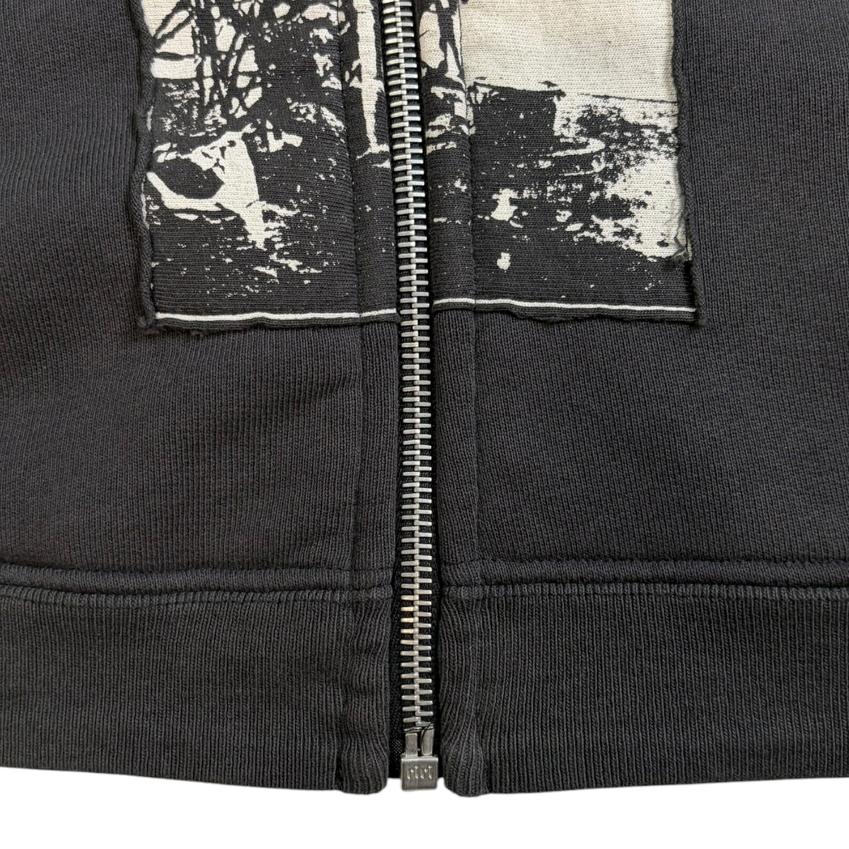 Enfants Riches Déprimés Artist Defends Baggy Assemblage Zip-Up Hoodie Faded Black