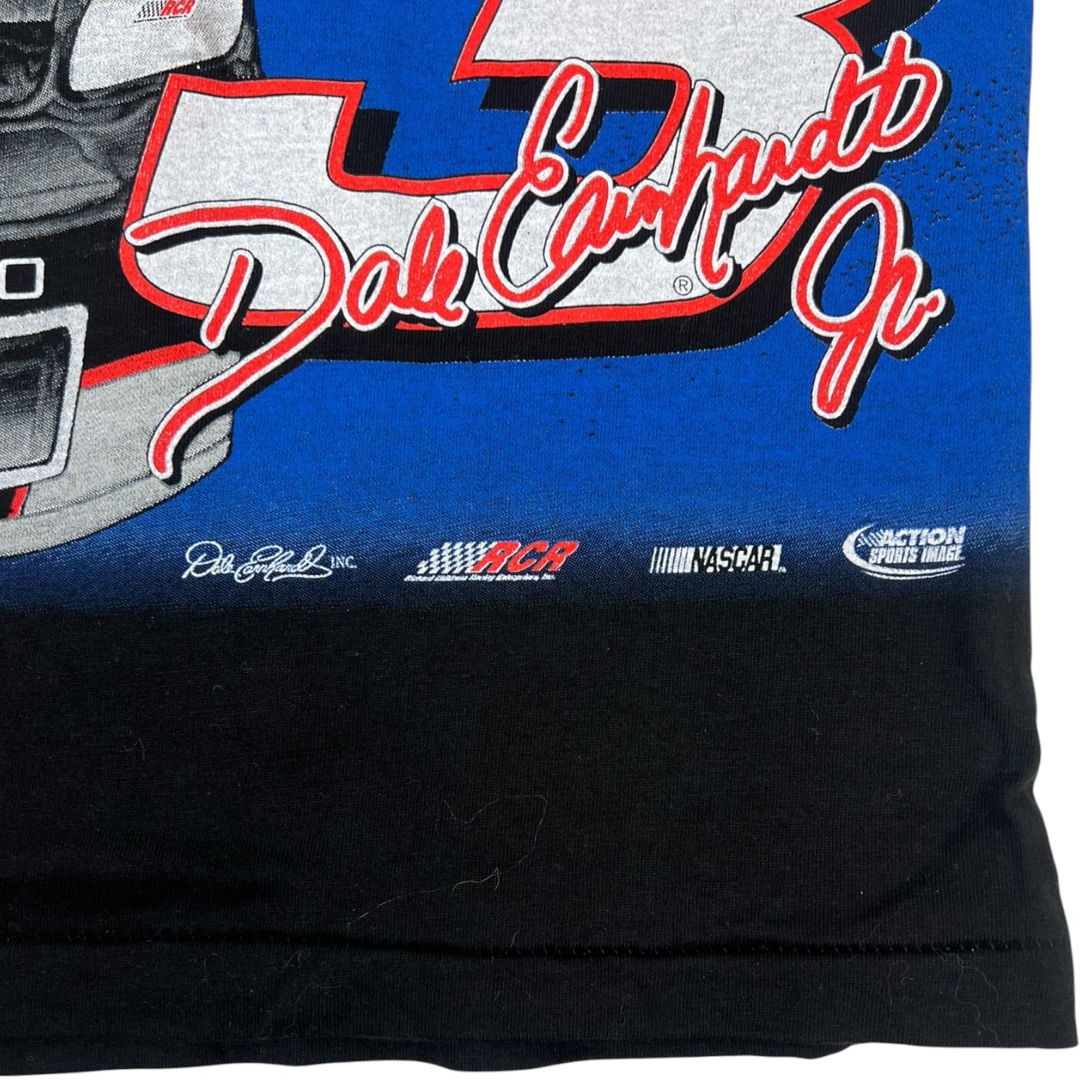 Vintage 1990’s Nascar “Two Faces of the 3” All over Print T-Shirt