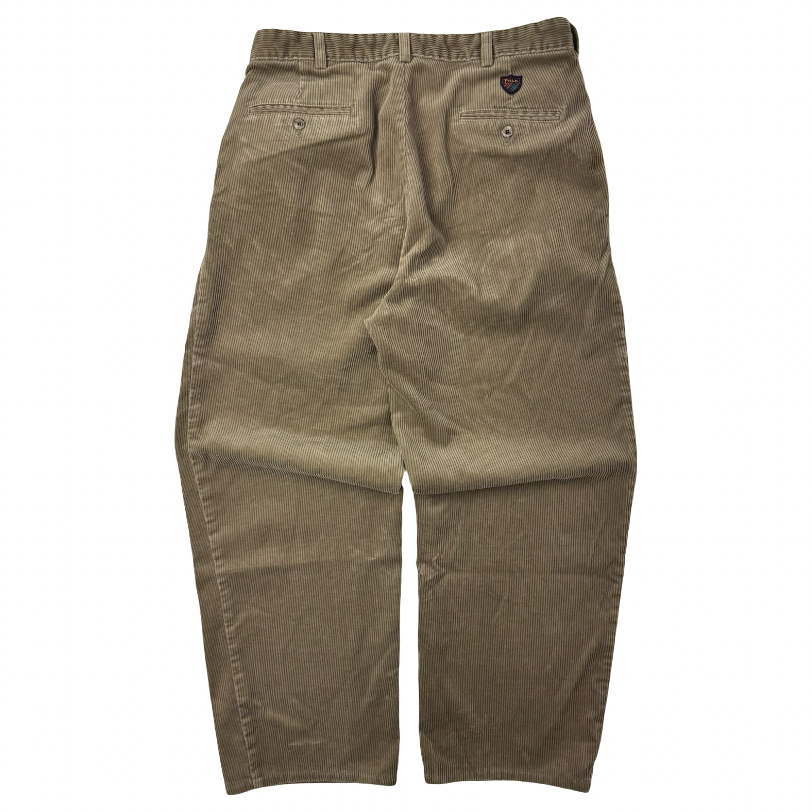 Polo Ralph Lauren Pleated Golf Corduroy Pants Brown