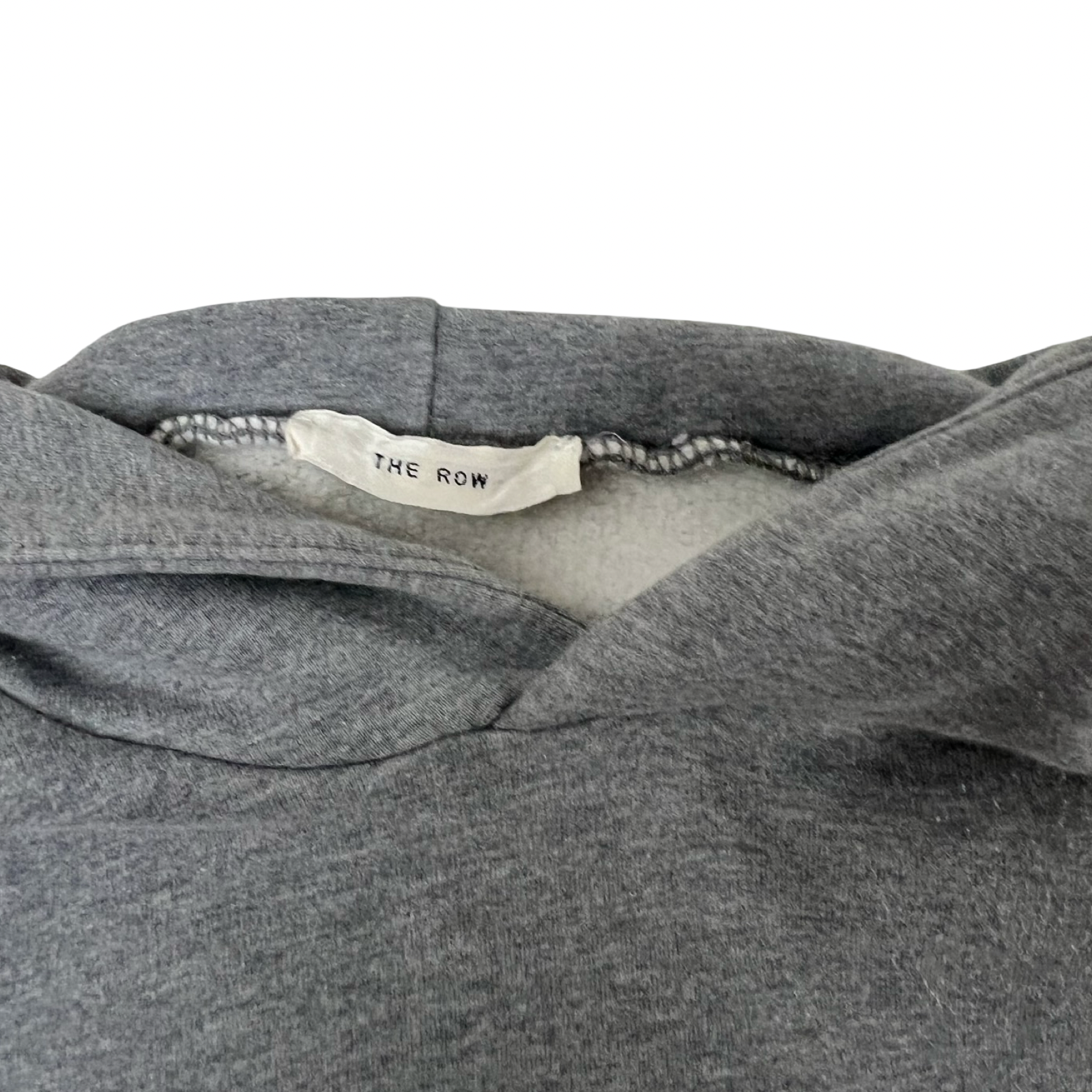 (W)The Row Melange Pullover Cotton Hoodie Grey