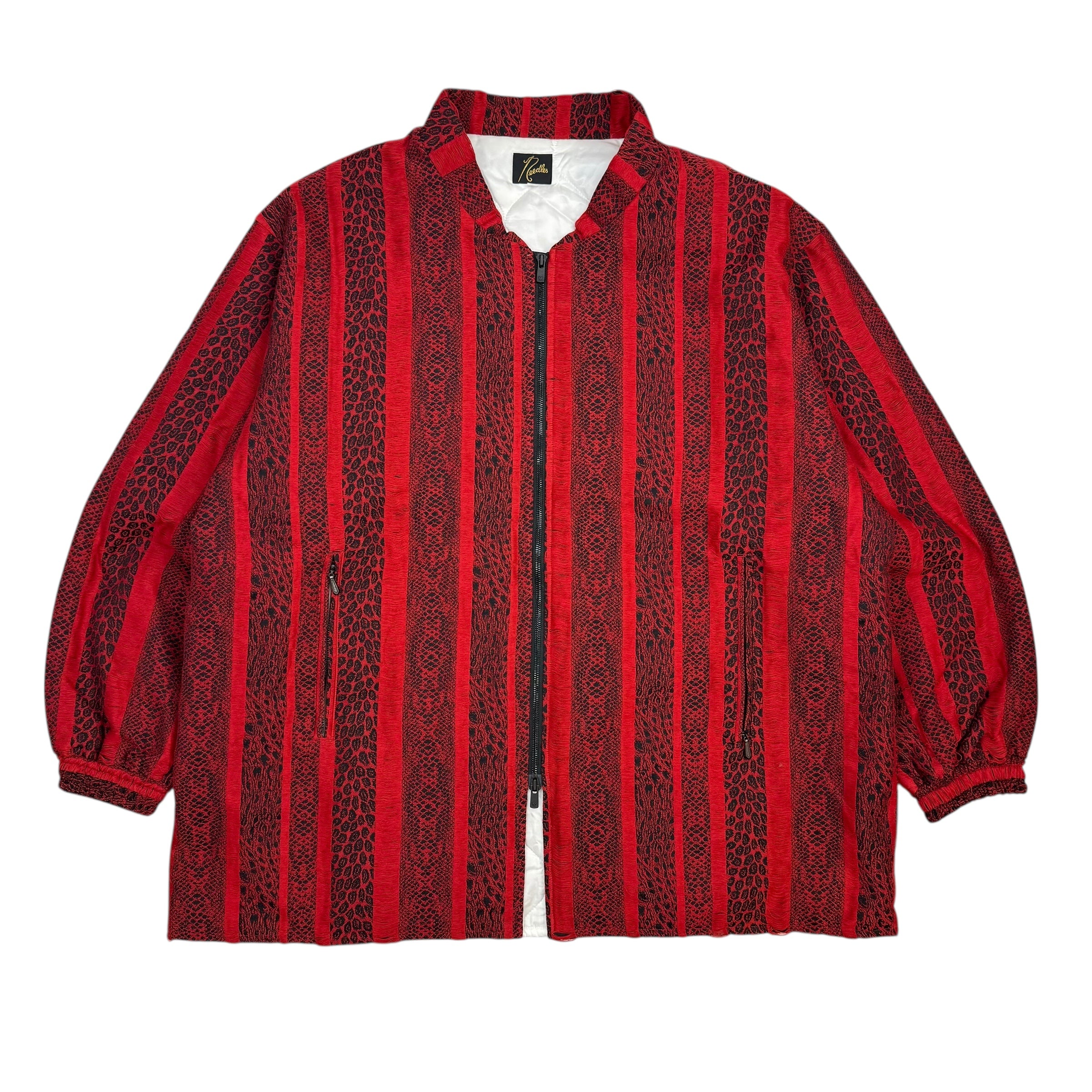 Needles Stand Collar Sur Coat Red