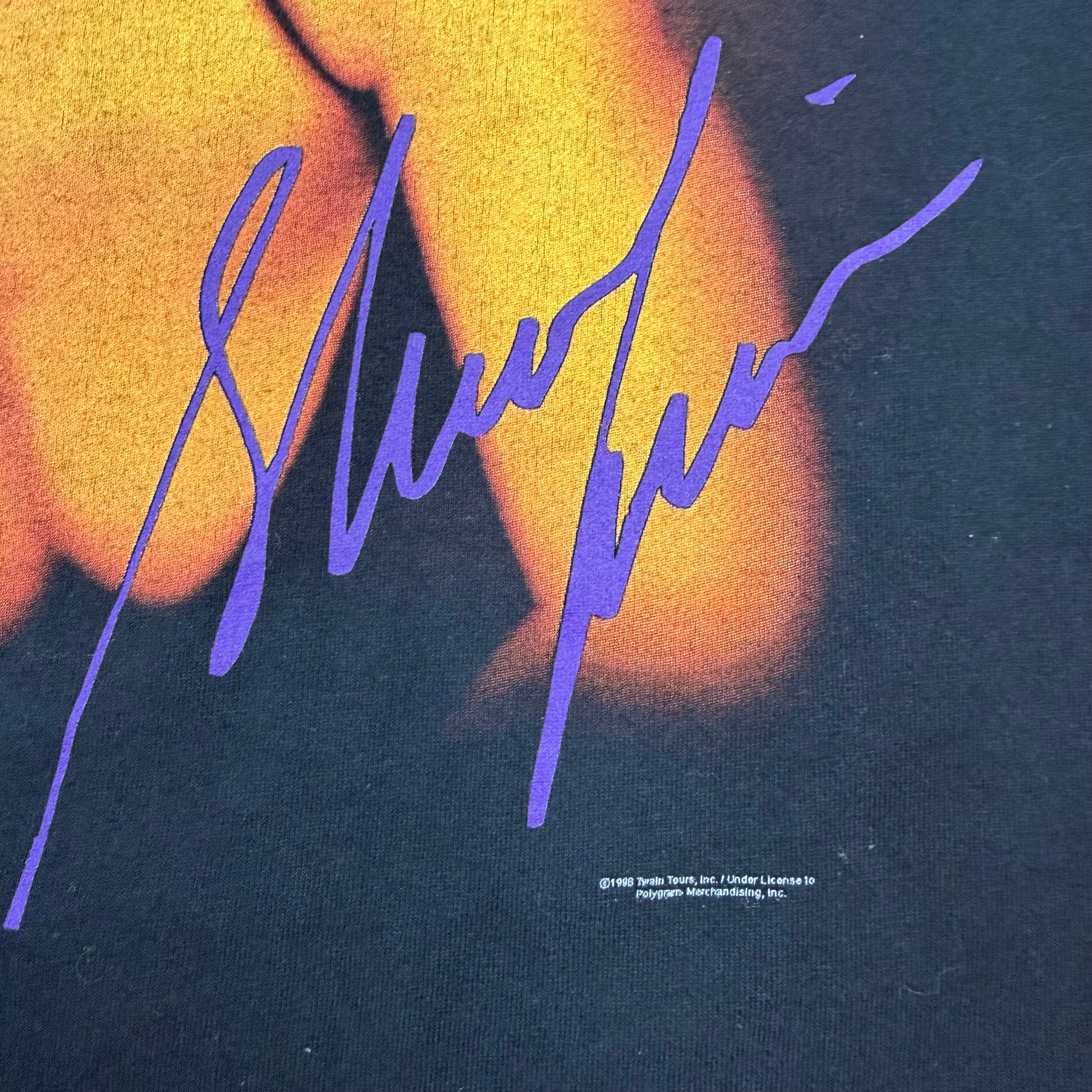 1998 Shania Twain Portrait Tee Black