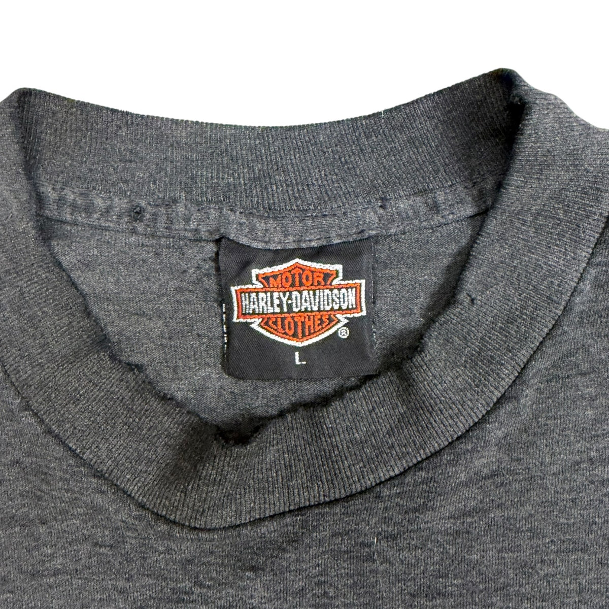 Harley Davidson 1989 3D Emblem Biker Butt T-Shirt Black