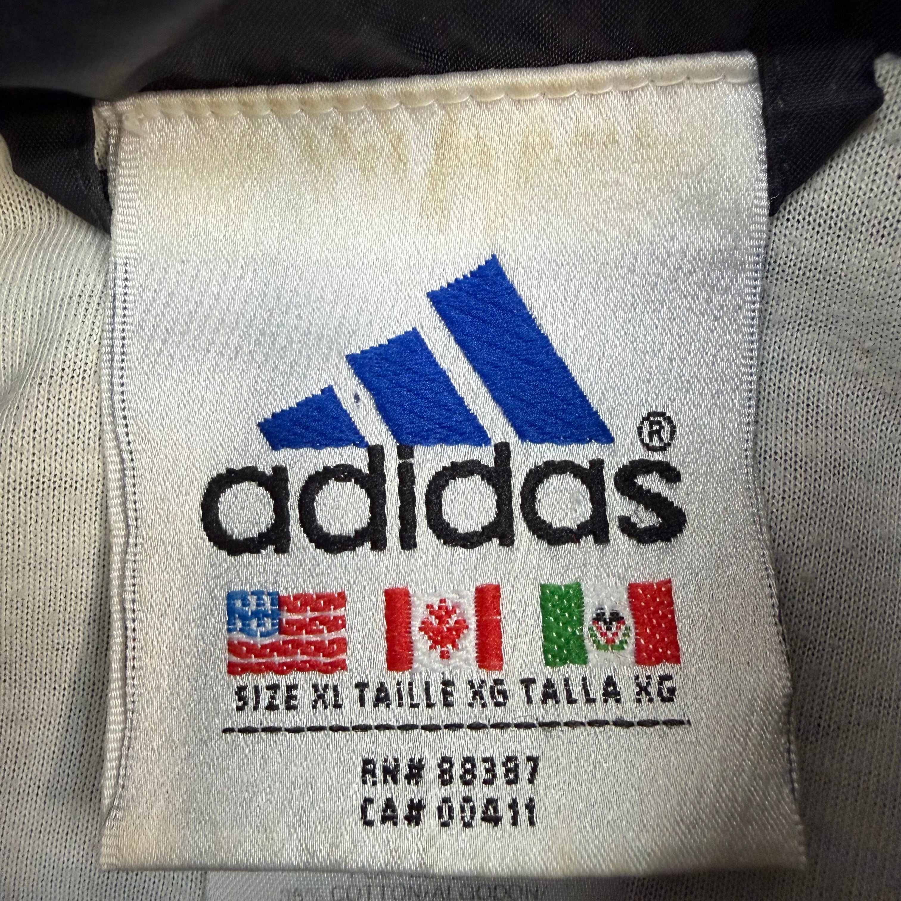 Vintage Adidas Embroidered Windbreaker Black/Green