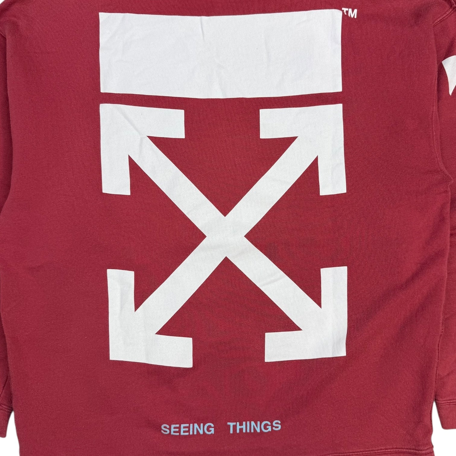 Off-White Seeing Things Arrows Hoodie Red