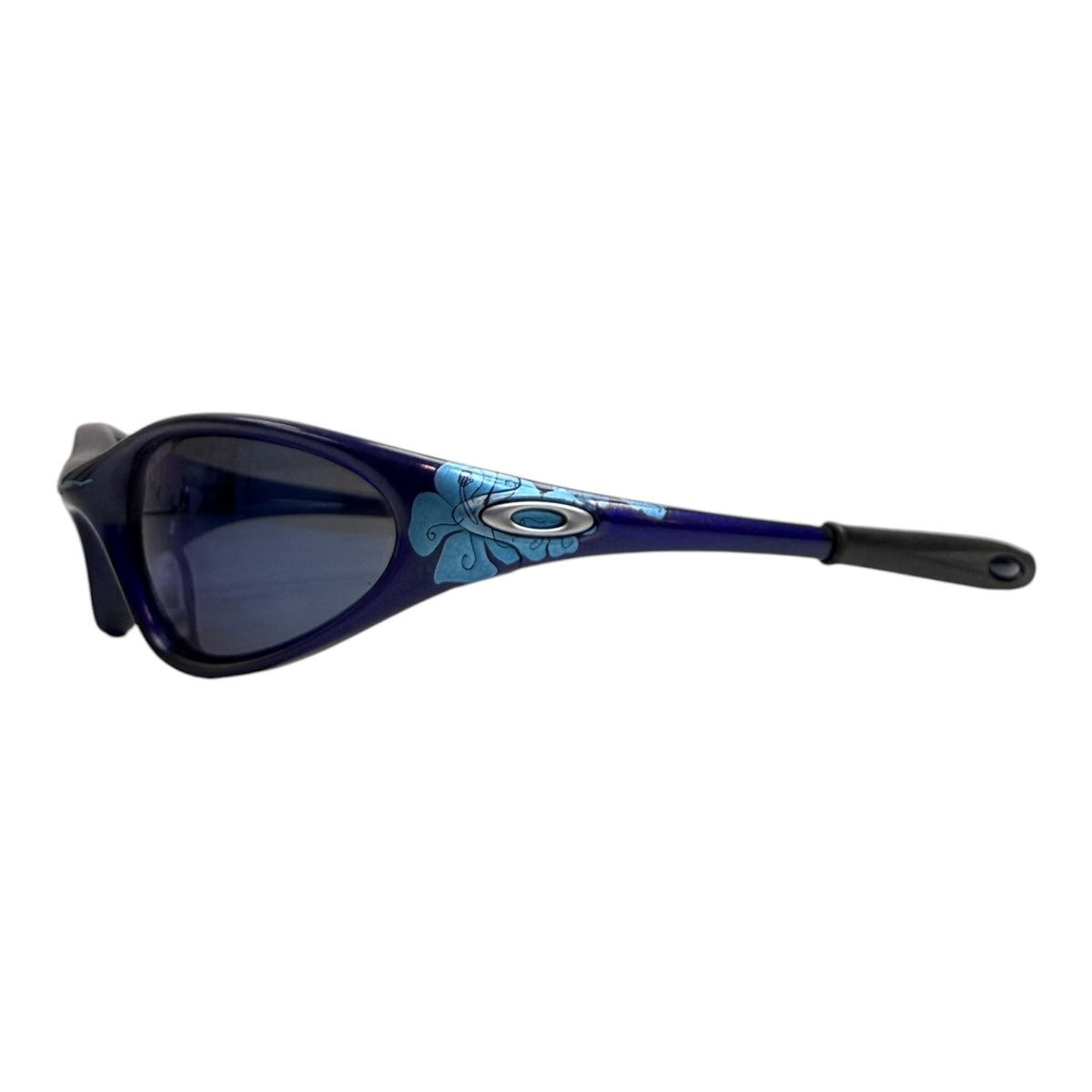 Oakley Minute 1.0 Sunglasses Crystal Blue / Hawaiian Hibiscus Flower