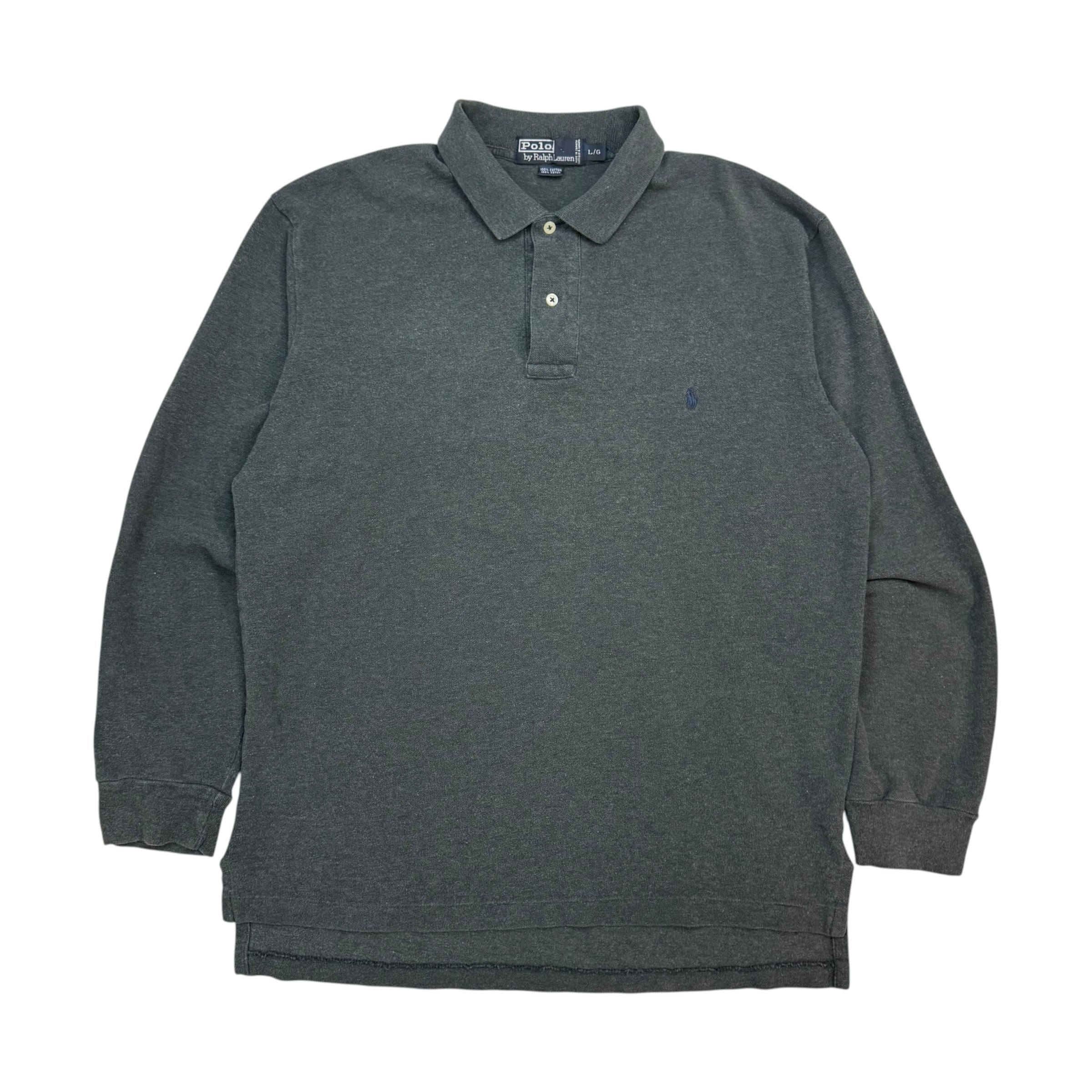 Vintage Polo Ralph Lauren L/S Polo Shirt Grey