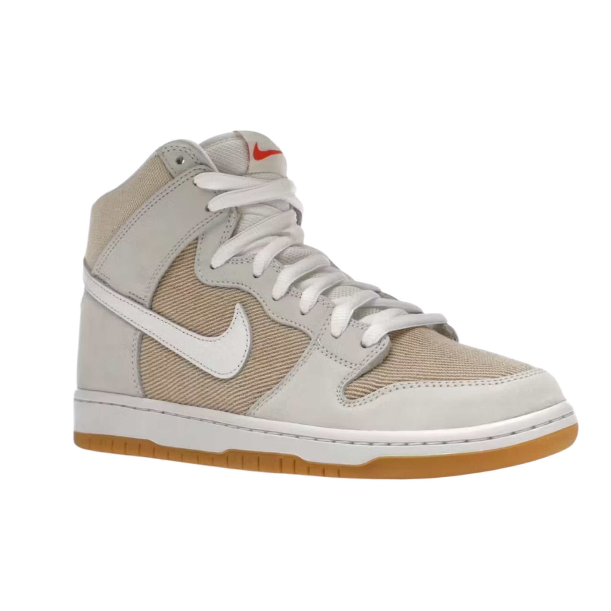 Nike SB Dunk High Pro ISO Orange Label Unbleached Natural