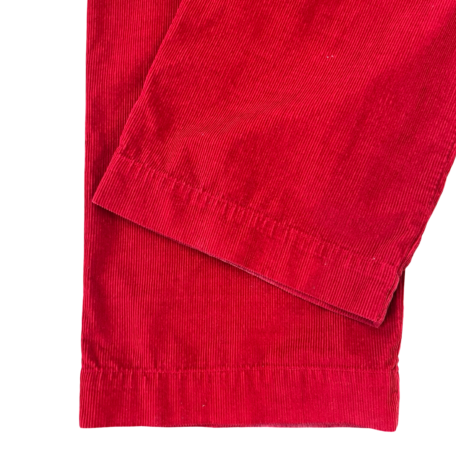 Maison Margiela Wide-Leg Cotton Corduroy Trousers Red